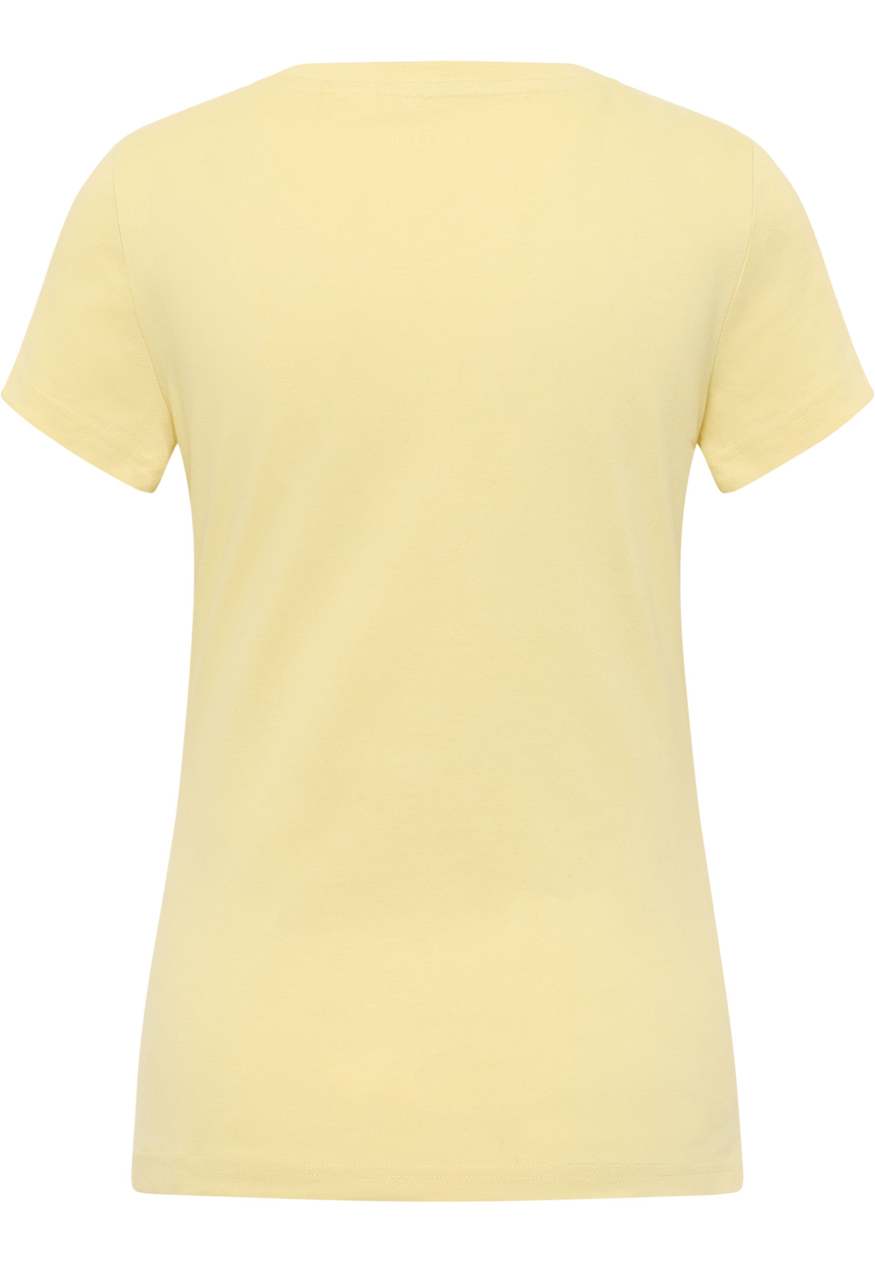 T-Shirt, Kurzarm, Rundhalsausschnitt, Unifarbe, Gelb