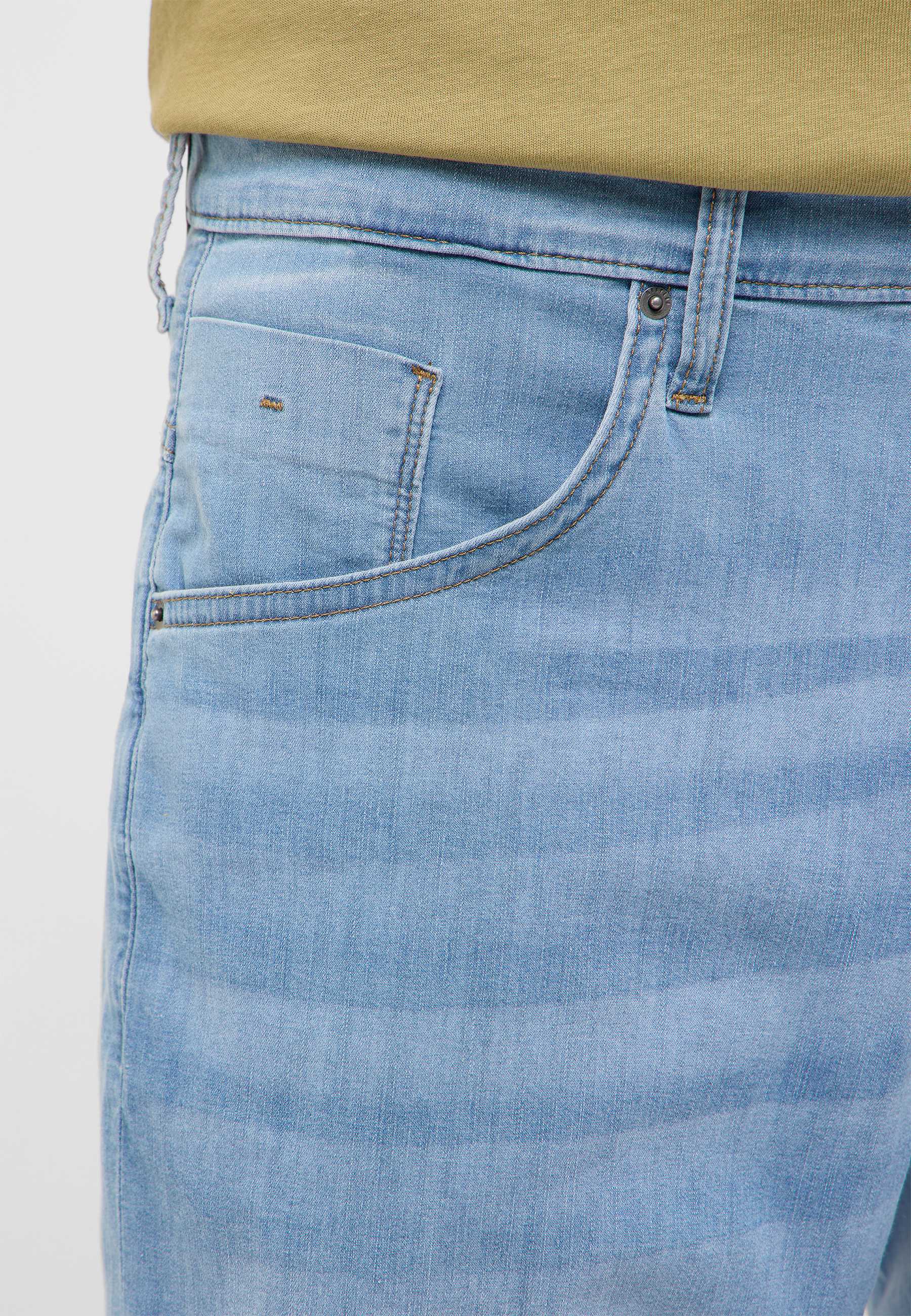 Jeans, Denim, Hellblau, Fronttasche, Gürtelschlaufen