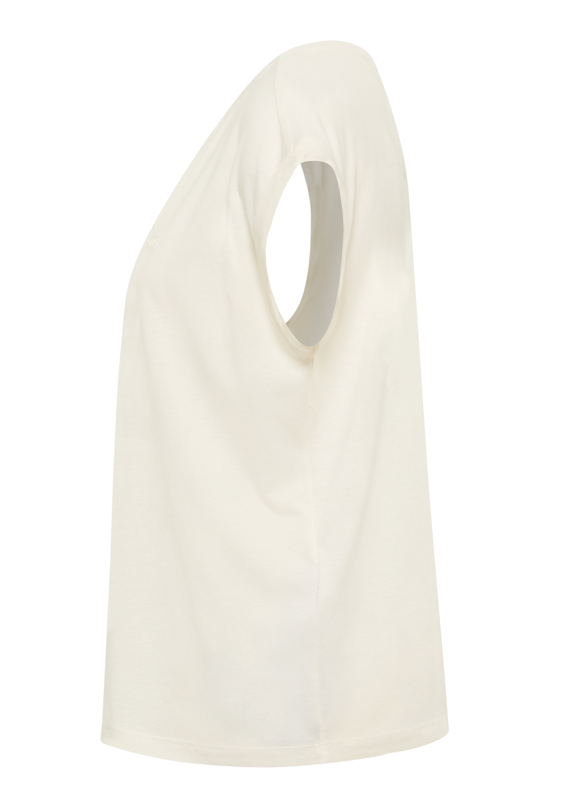 Ärmellos, Tanktop, Hautfarbene Farbe, Gewebeart, Einfarbig