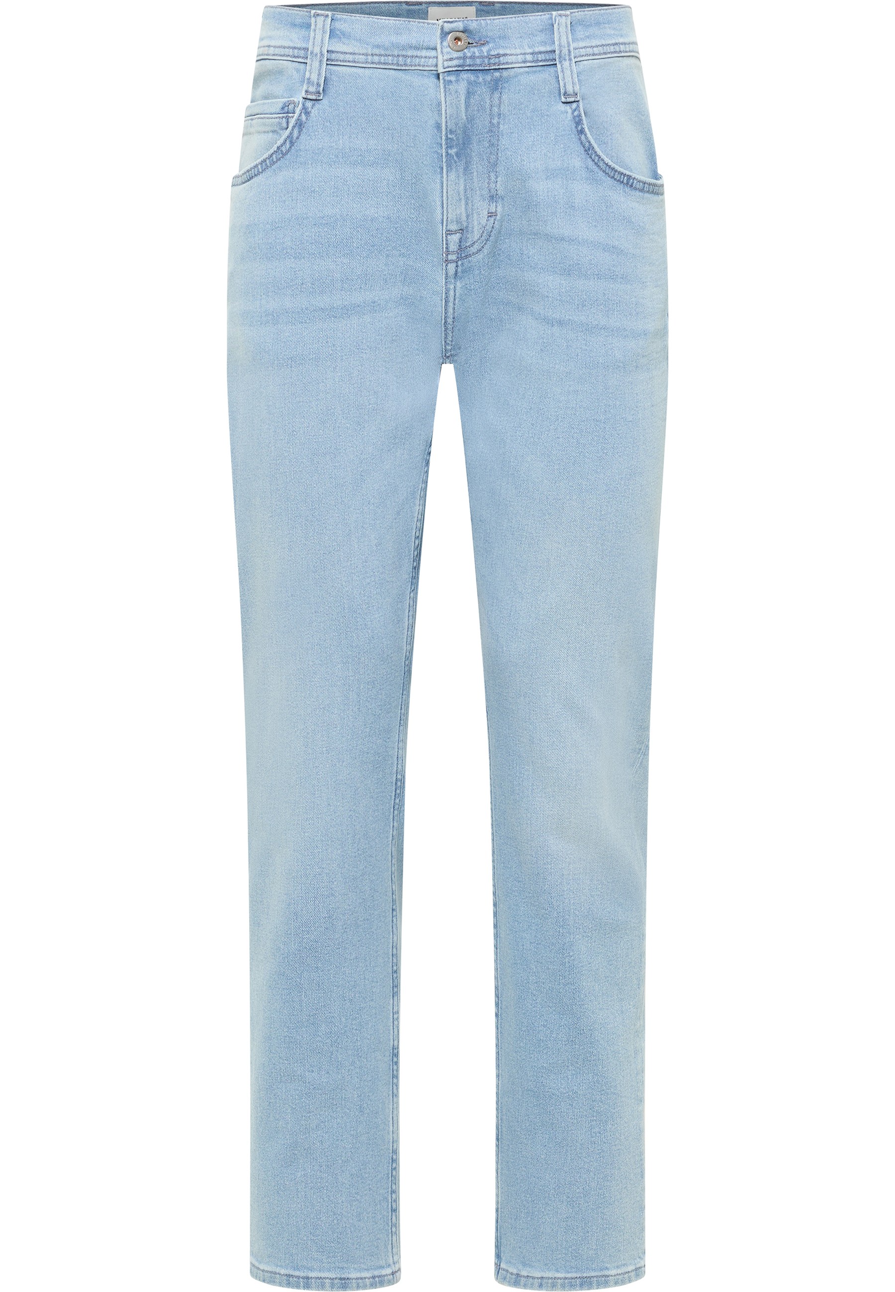 Mustang Herren Jeans Style Denver Straight, blau gebleicht