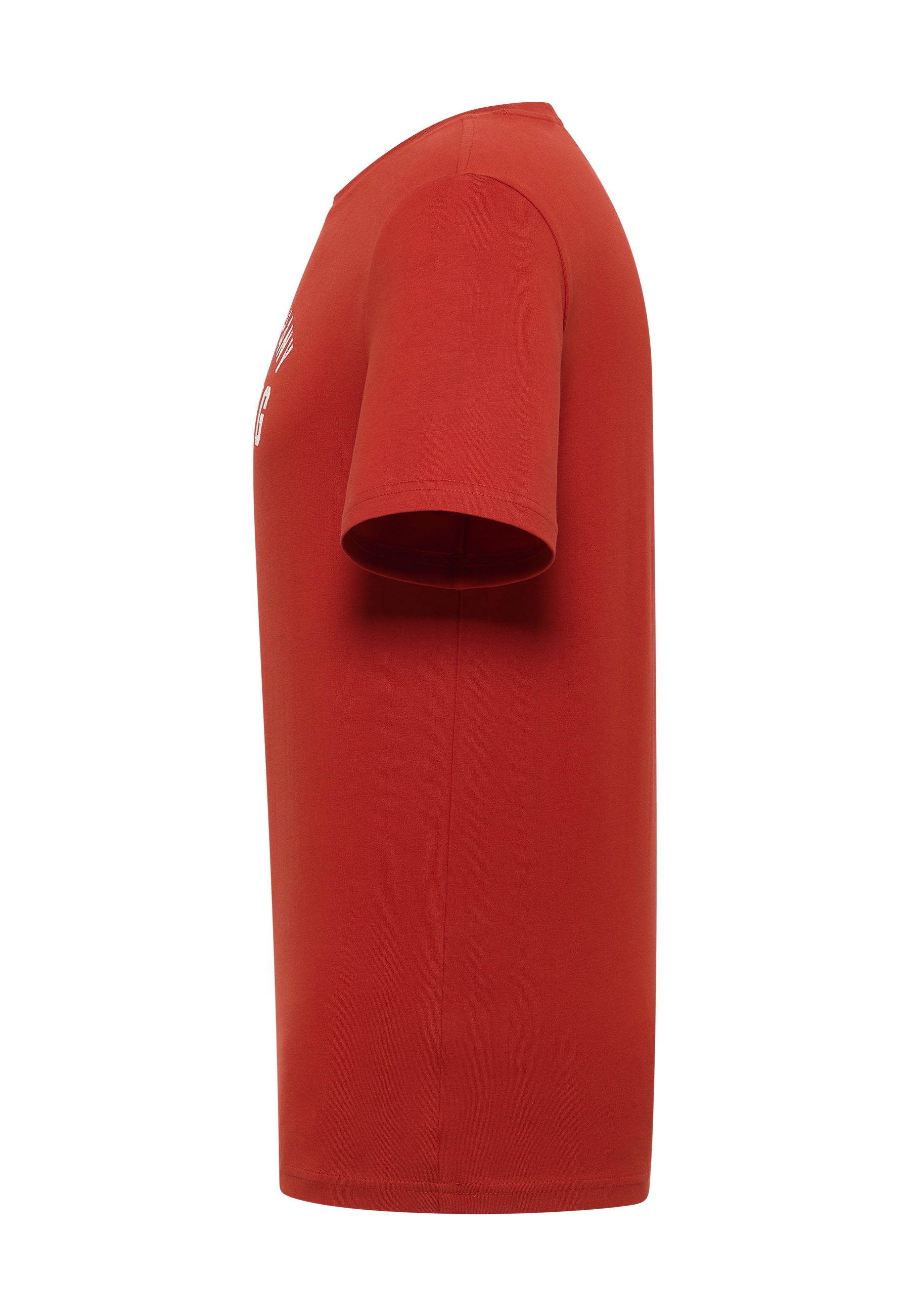 T-shirt, Kurzarm, rote Farbe, Rundhalsausschnitt, einfarbig