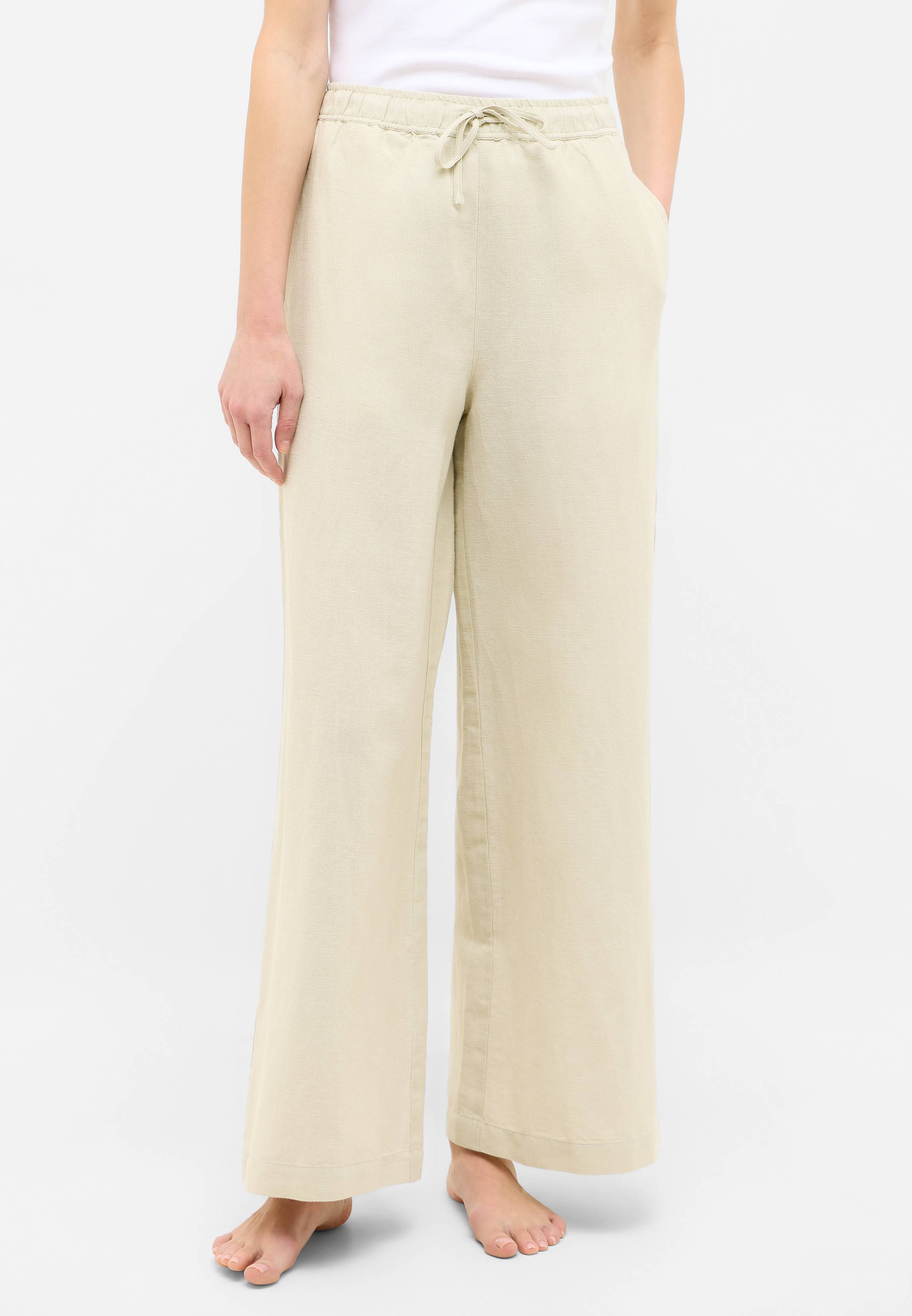 Bekleidung, Hosen, Dekoration für Zuhause, Leinen, Khaki