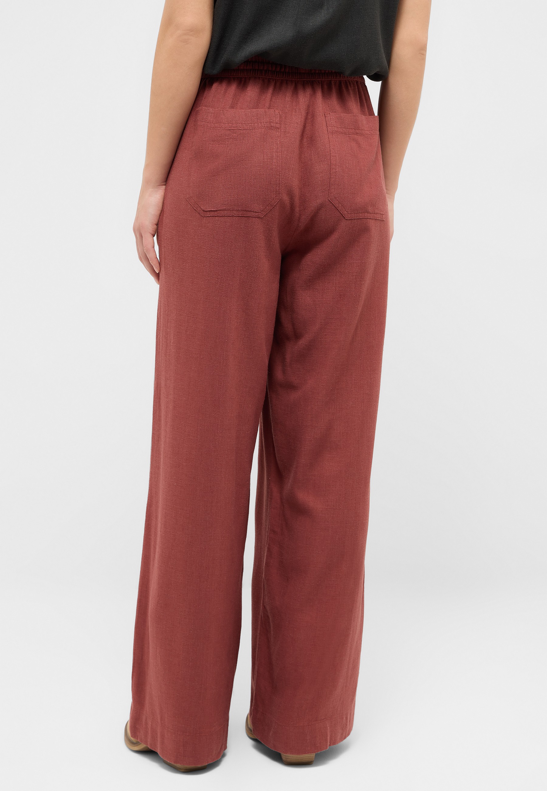 hose, loose fit, back pockets, Corduroy, Rust