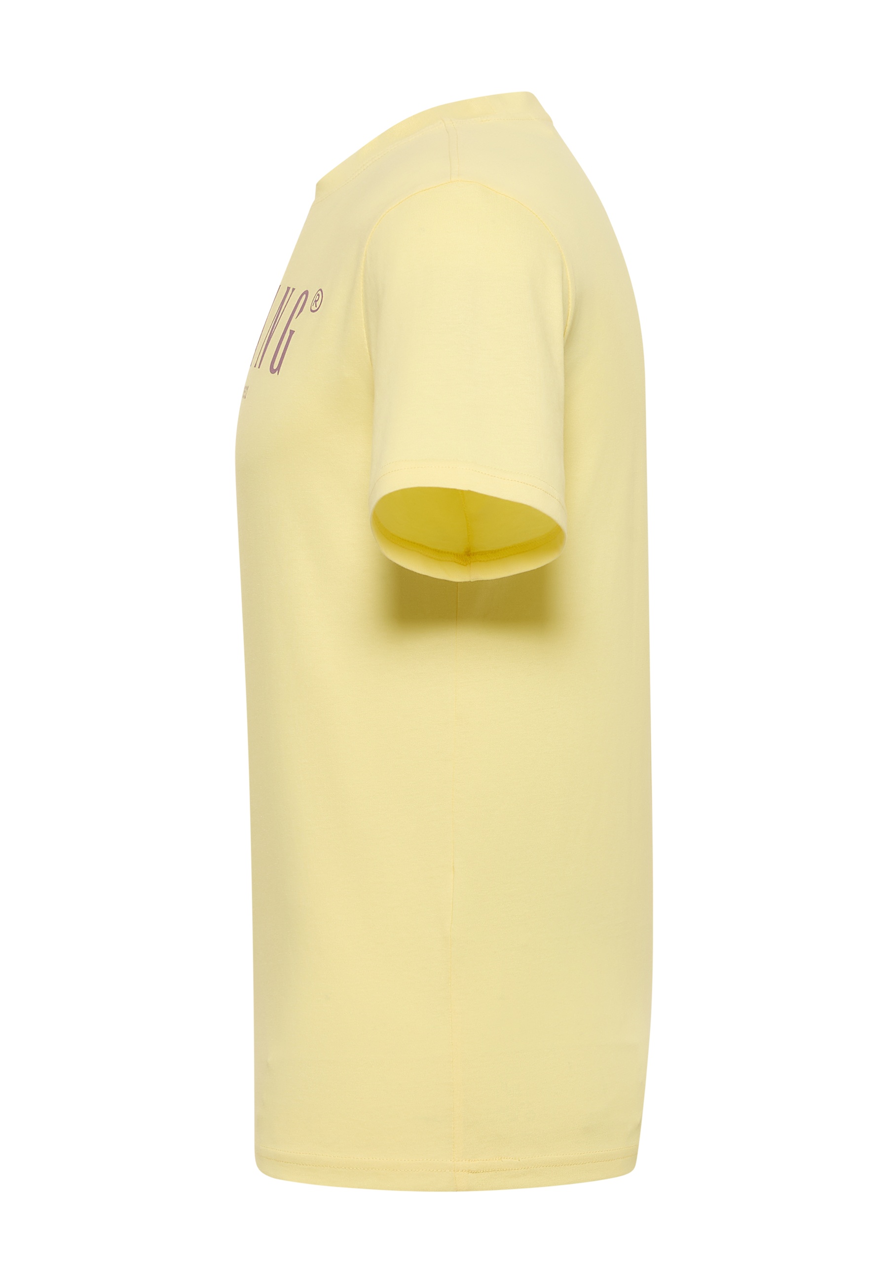 T-Shirt, Kurzarm, Rundhals, Baumwolle, Gelb