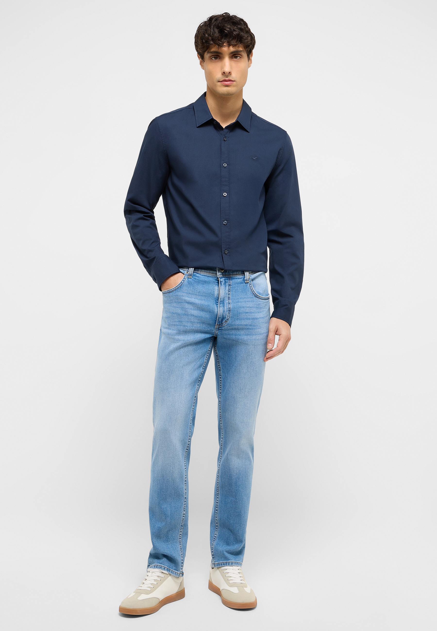 Hosen, Hemd, Jeanshose, Mann, Person