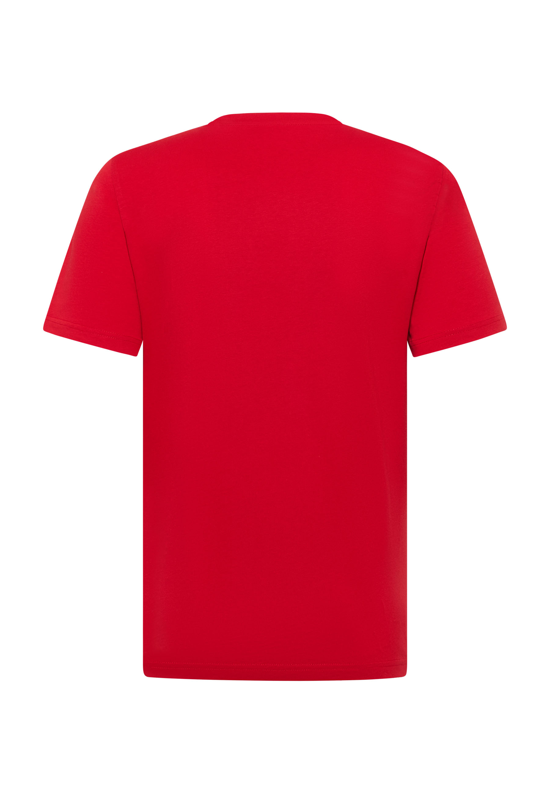 Tee, Kurzarm, Rotes T-Shirt, Einfarbig, Baumwolle