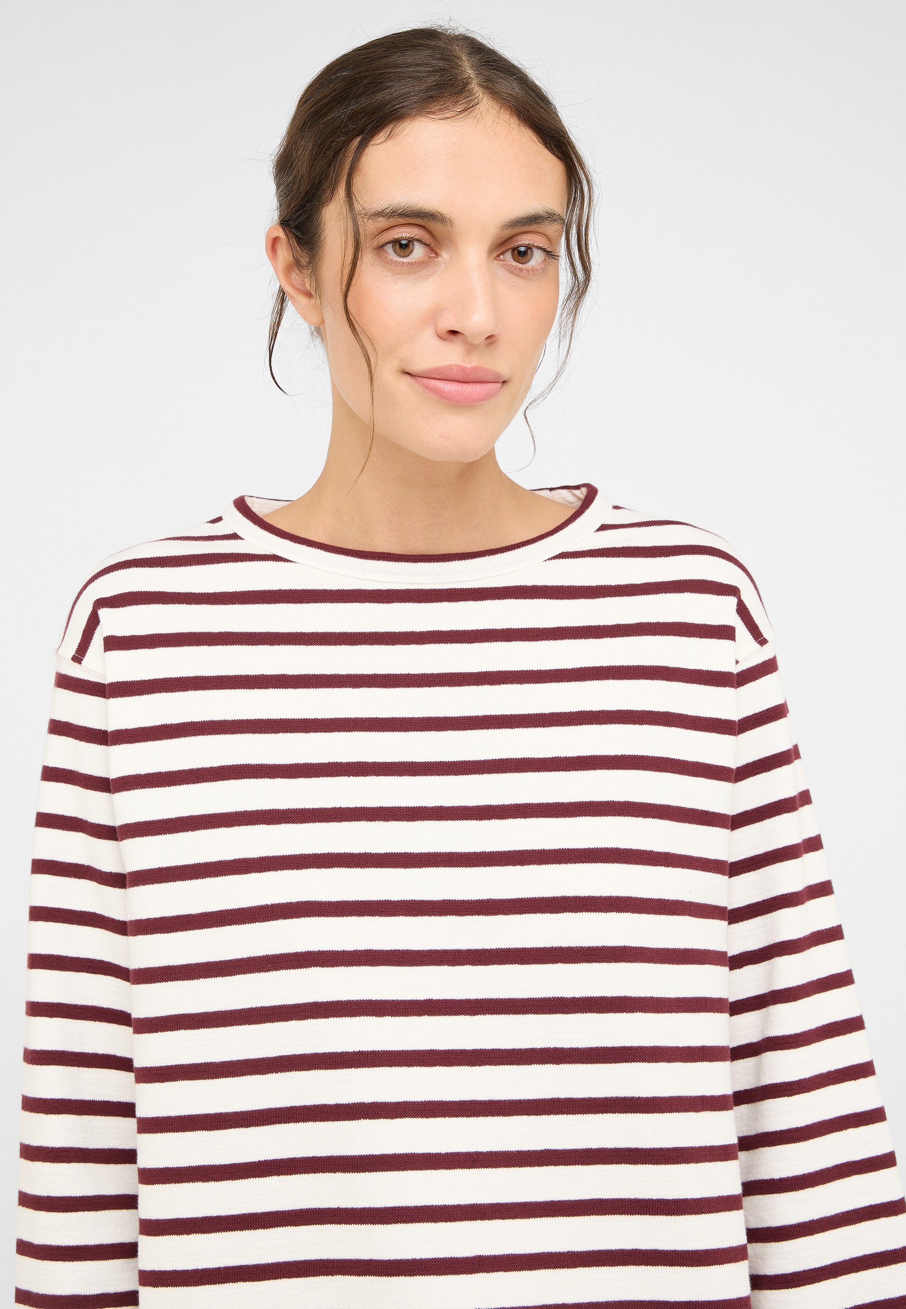 Langarm, Ärmel, T-shirt, Gesicht, Portrait