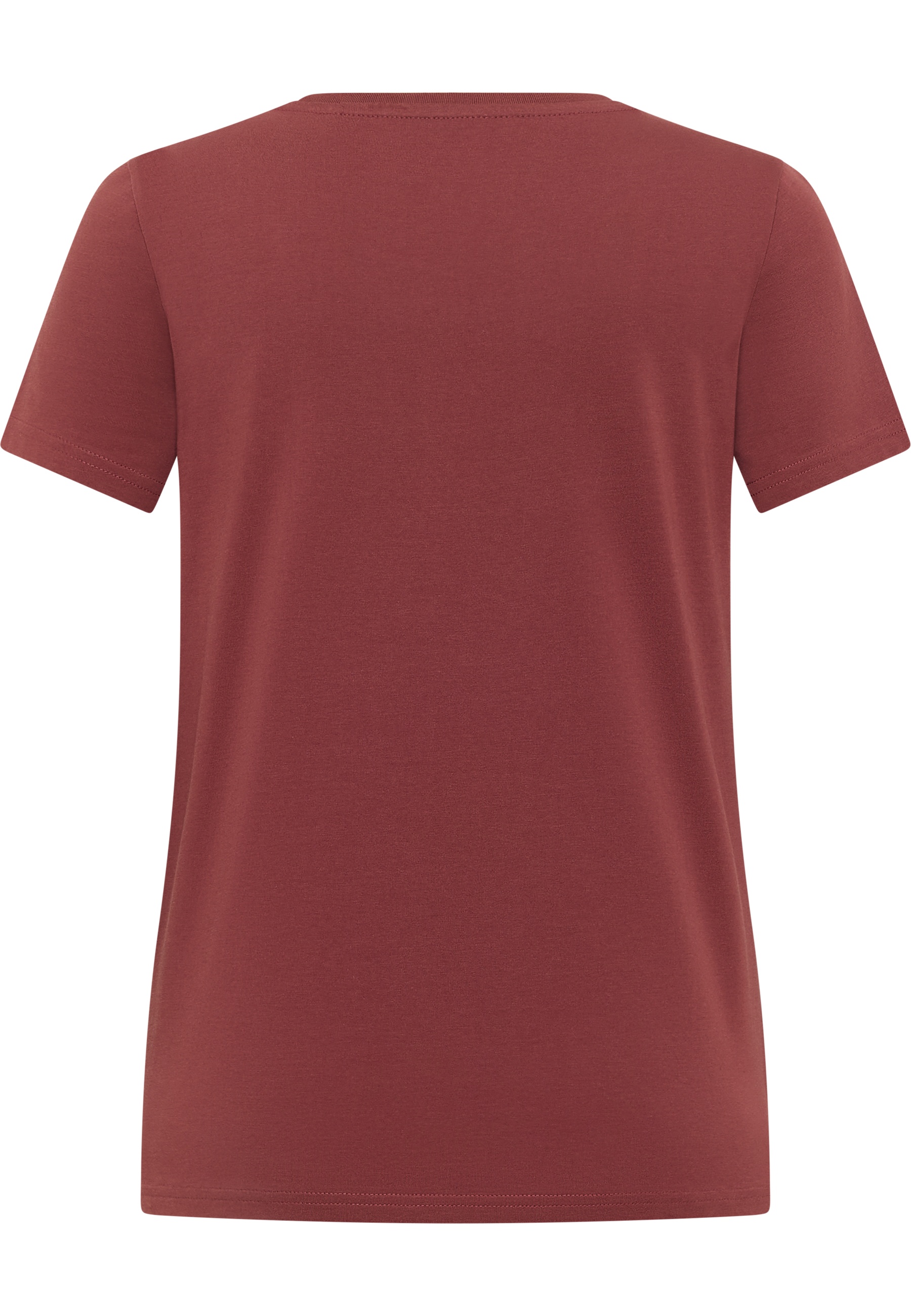 T-Shirt, Kurzarm, Rot, Uni, Baumwolle