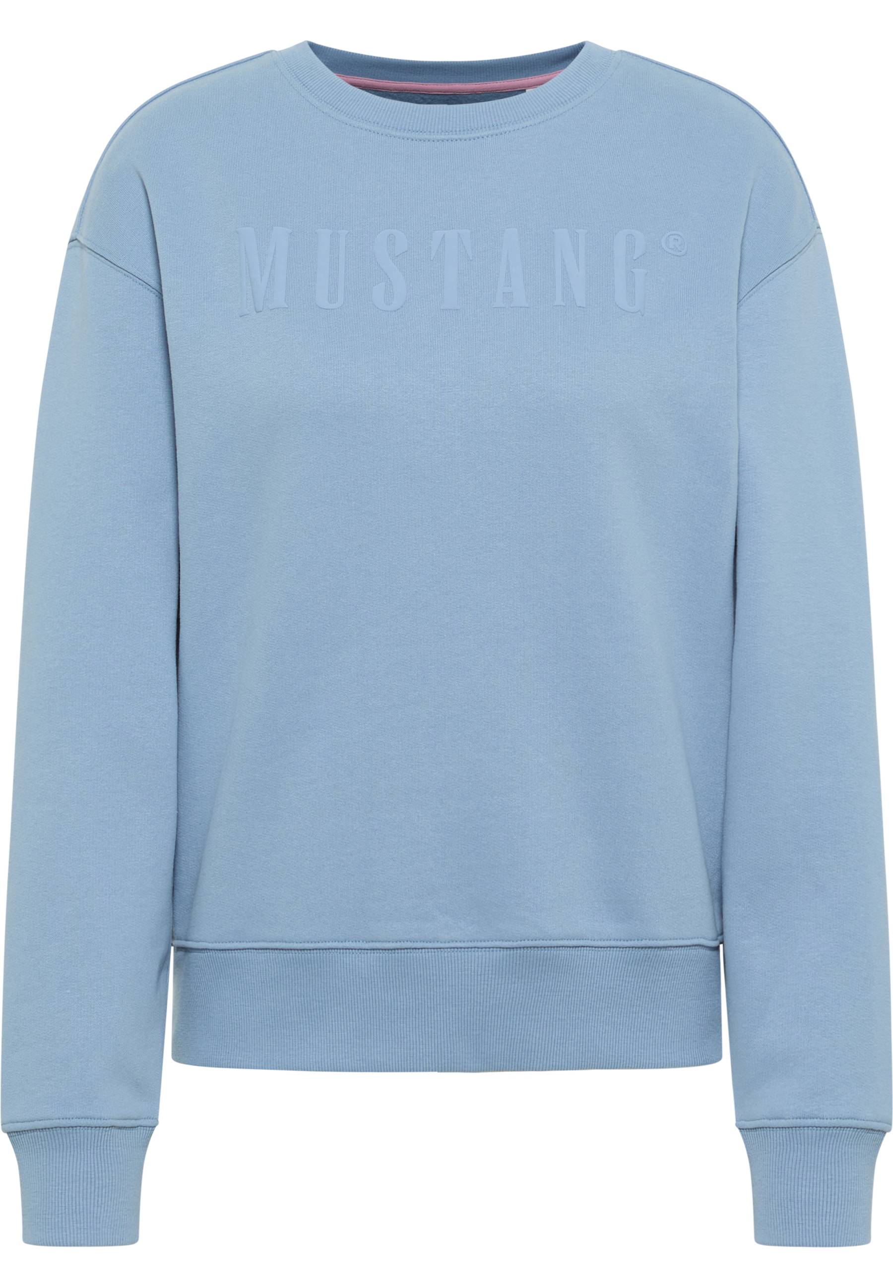 Mustang Damen Sweatshirt Style Aberdeen, hellblau