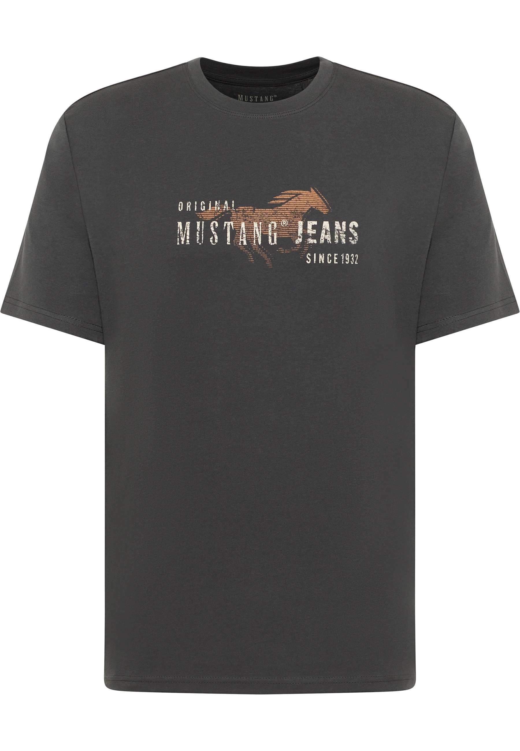 Mustang Herren T-Shirt Style Austin, anthrazit