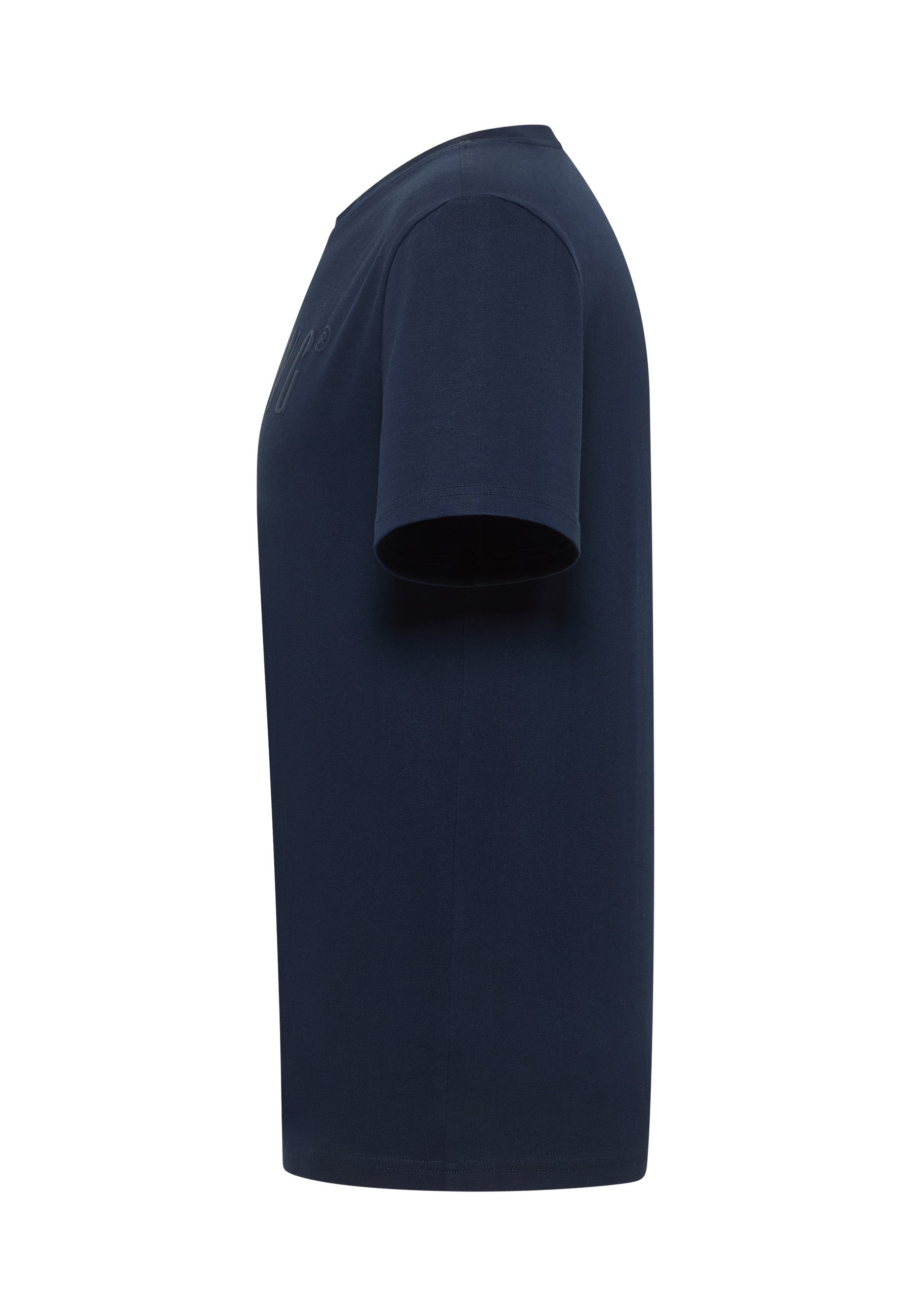 T-Shirt, Kurzarm, Navy, Uni, Baumwolle