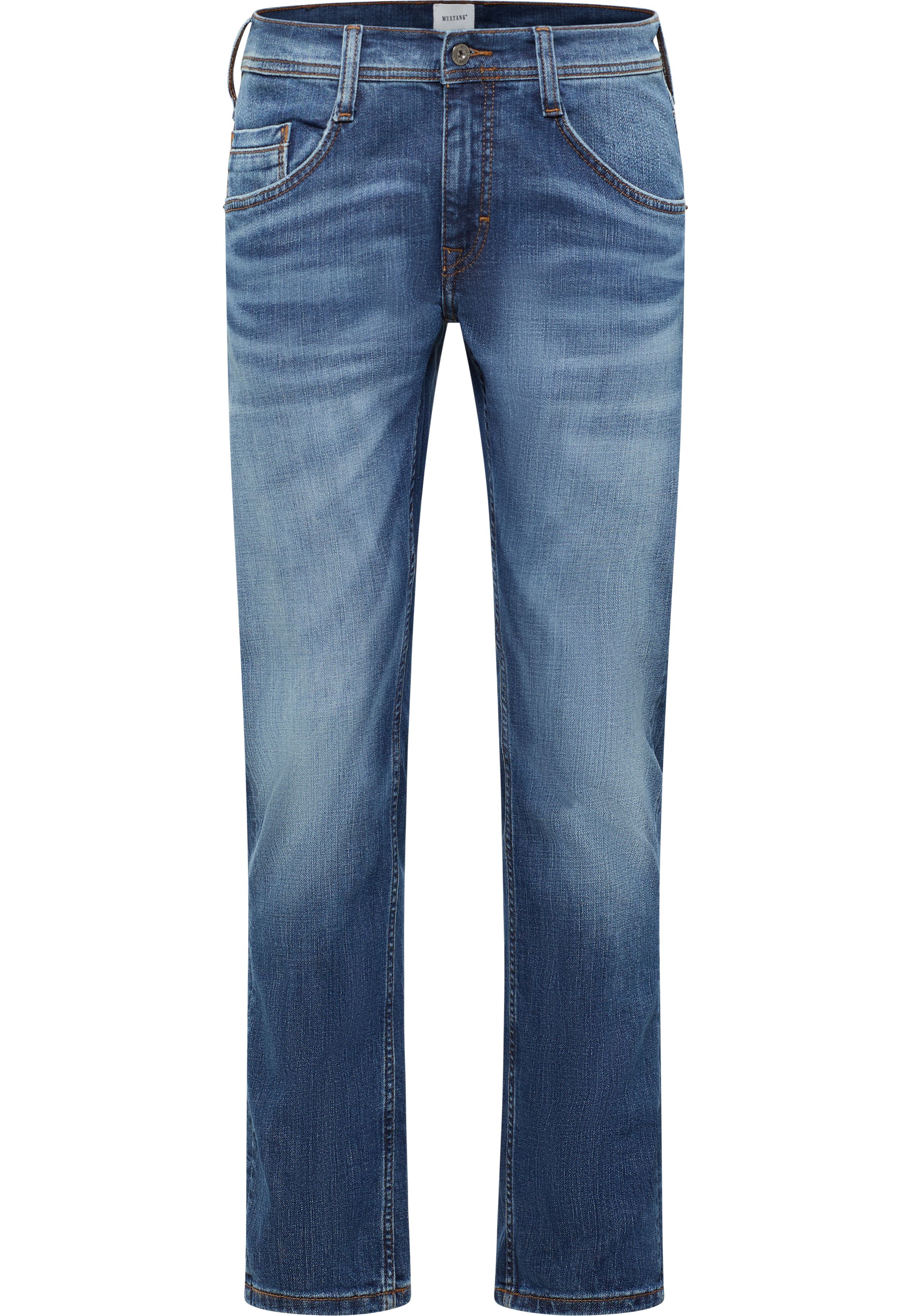 jeans, Denim, straight leg, blau, Hosentaschen