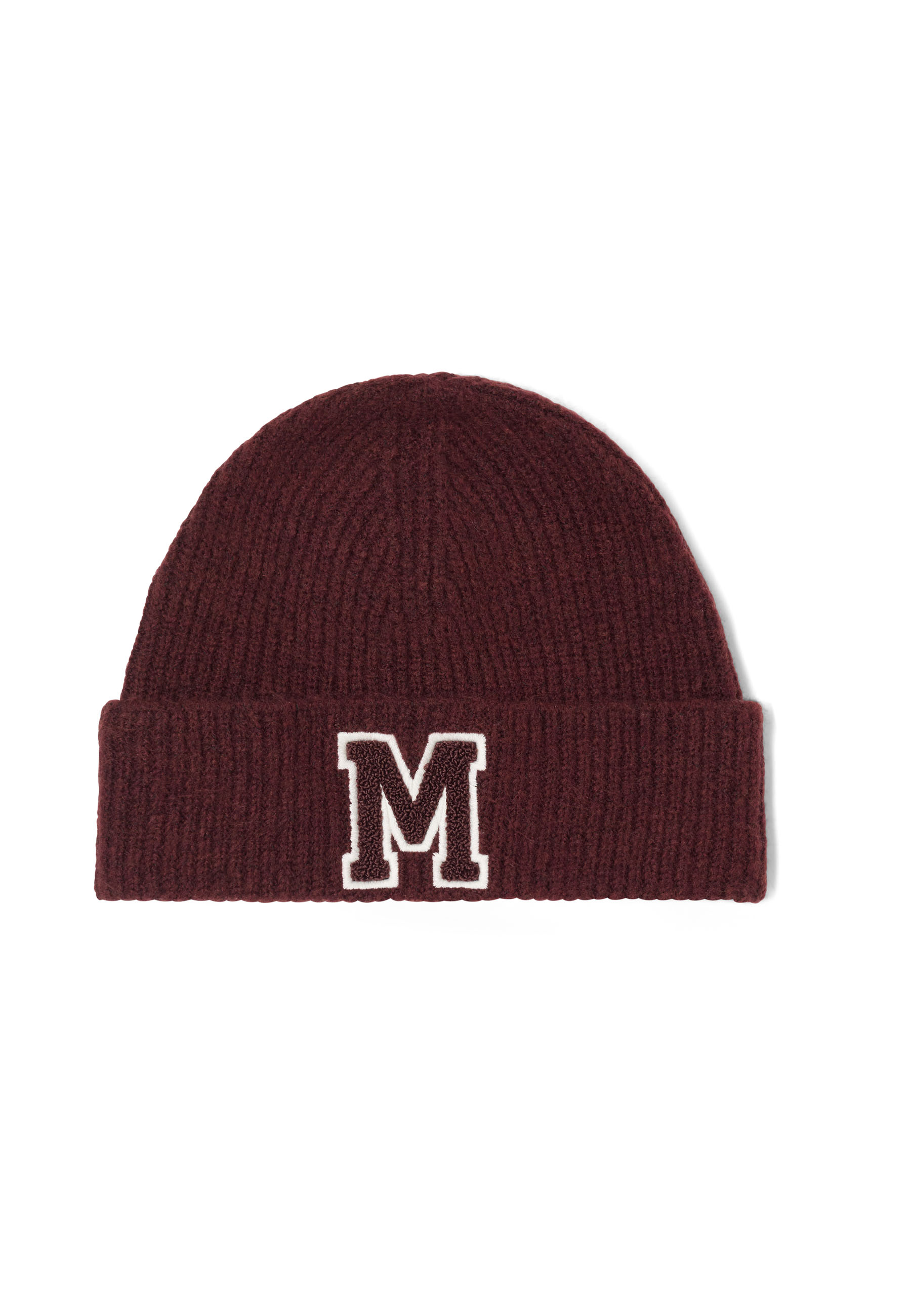 Mütze, Beanie, Strick, Wappen, Krempe?