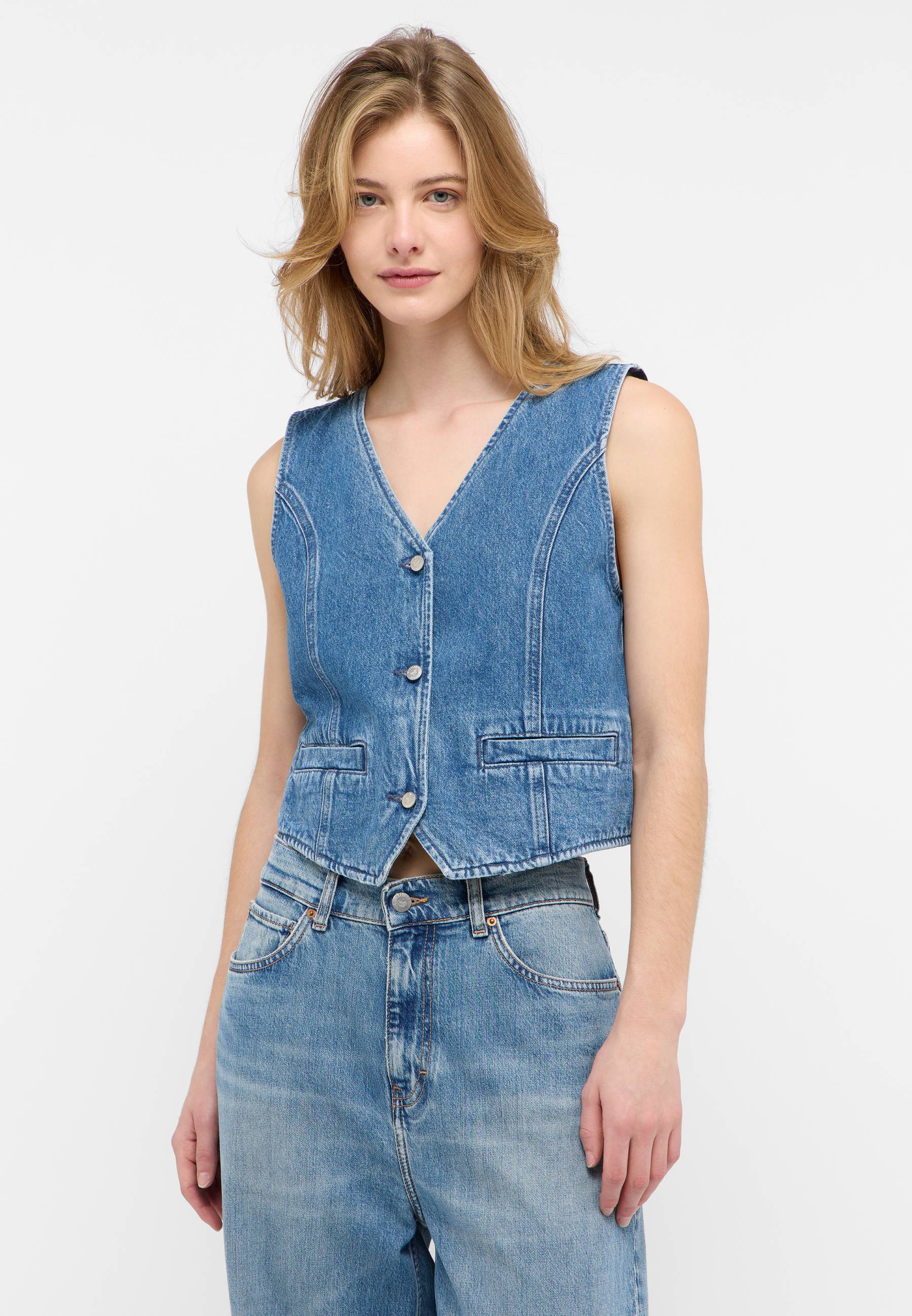 Weste Style Tull Denim
