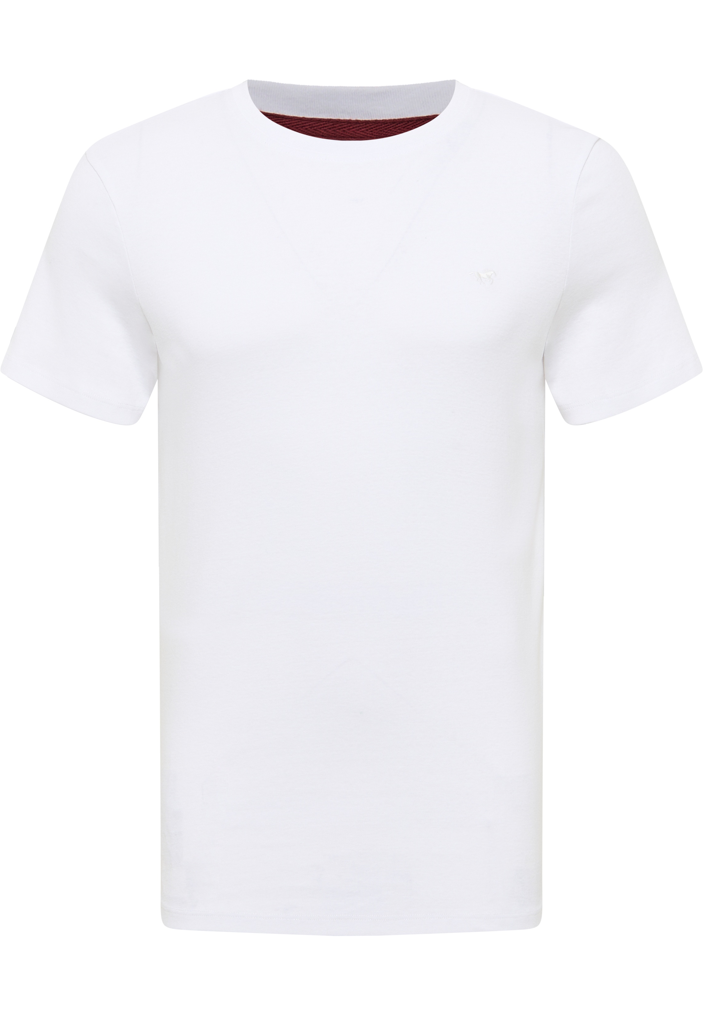 T-Shirt, Weiß, Kurzarm, Rundhalsausschnitt, Baumwolle