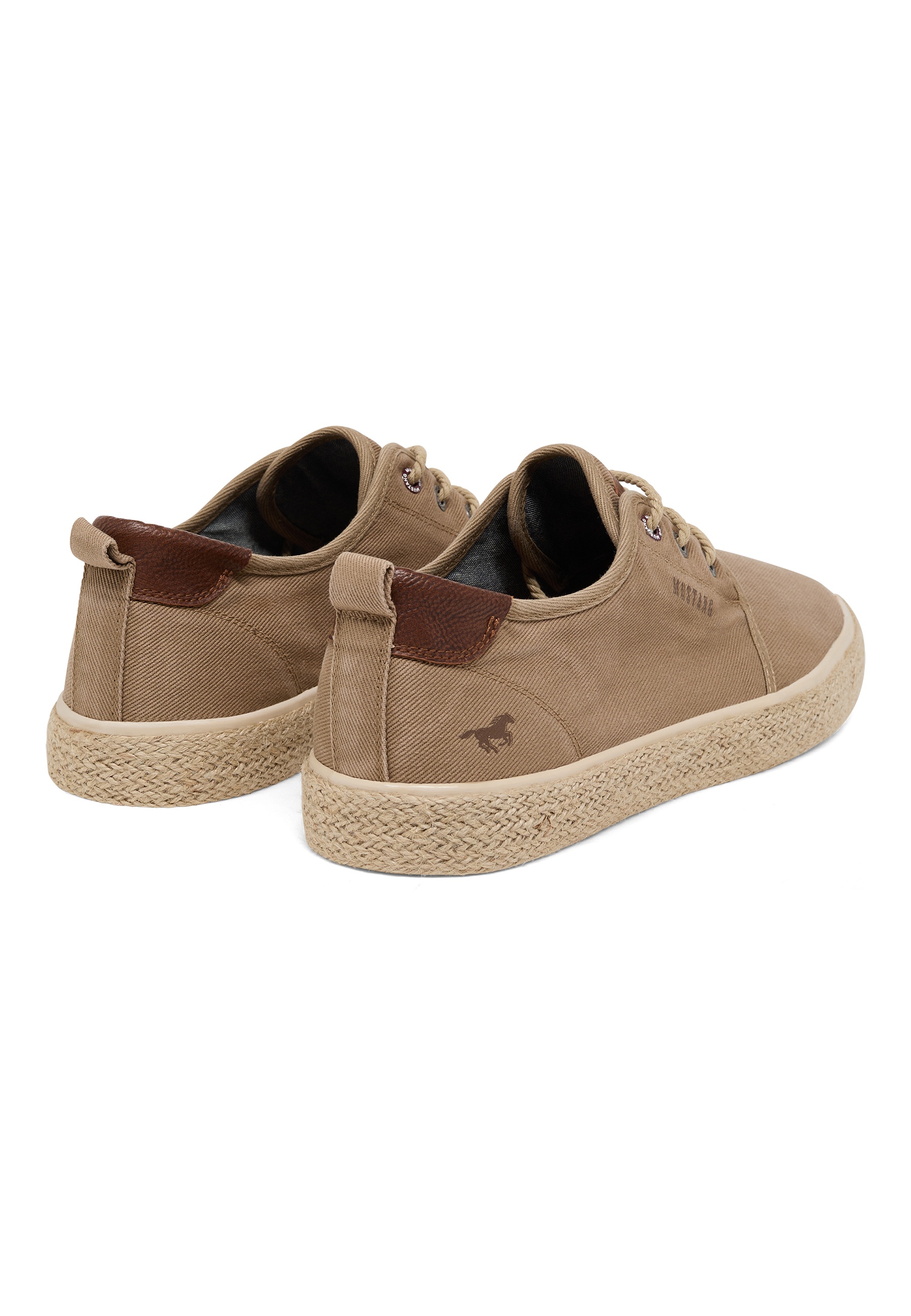 Sneaker, Canvas, Beige, Korksohle, Gummisohle