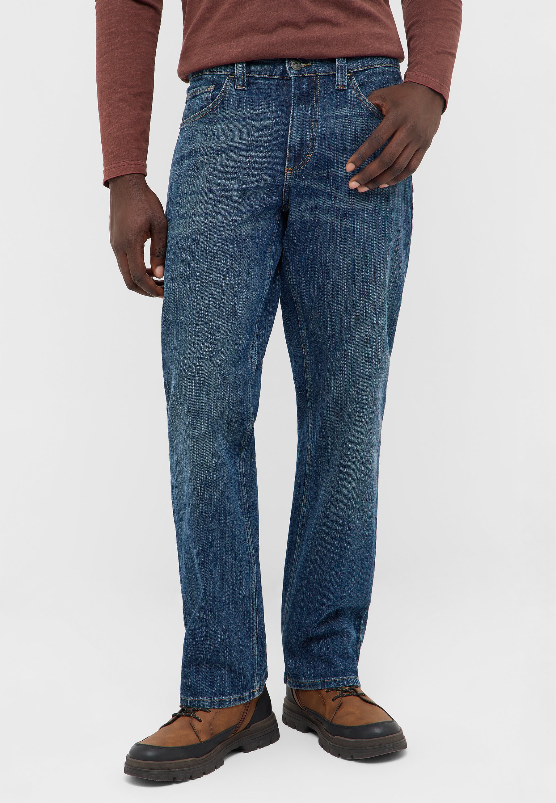 Jeans, Straight leg, Blau, Denim, Five-pocket