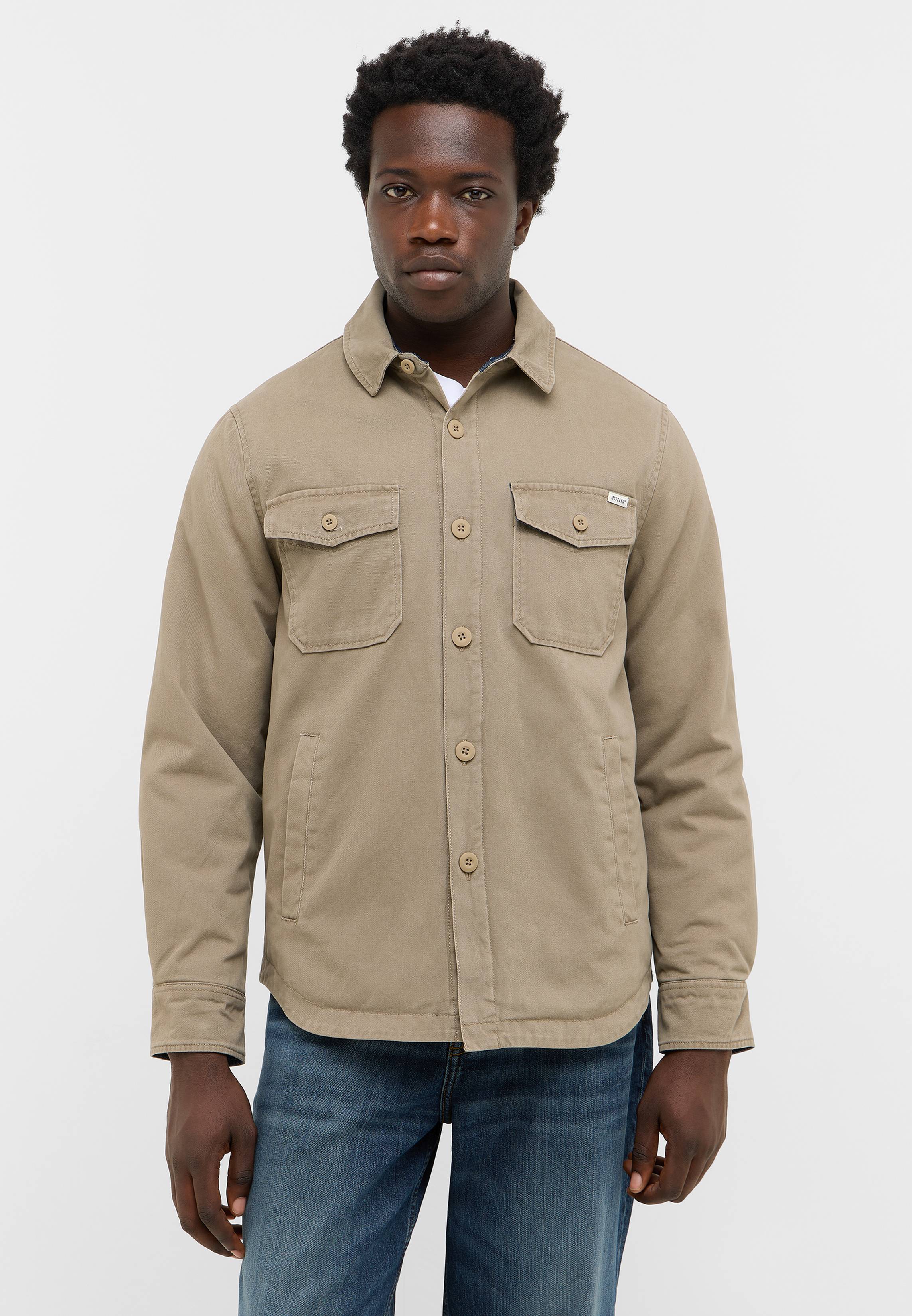 Hemd, Langarm, Khaki, Mann, Person