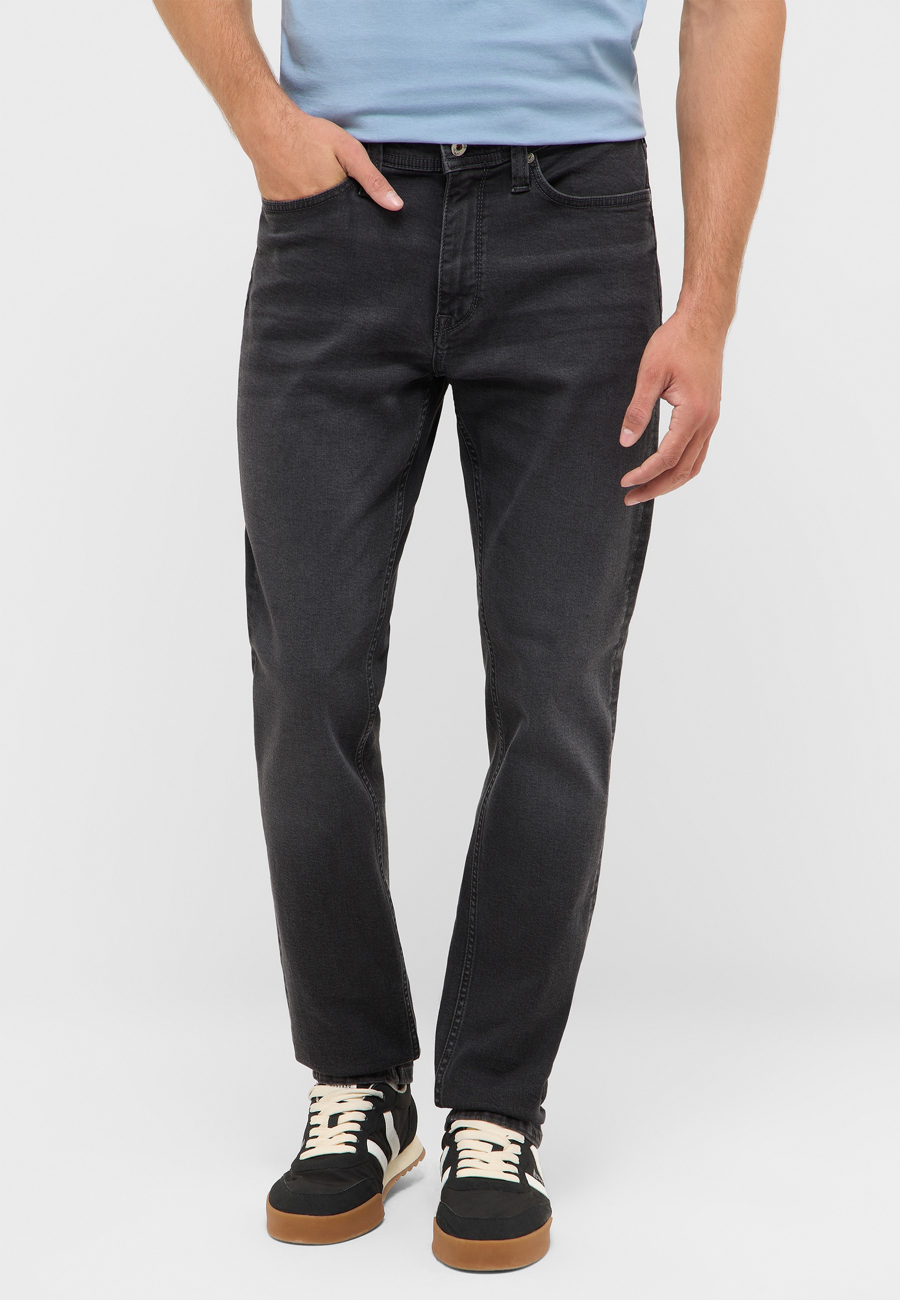 Jeans, Hose, Dunkelwaschung, Mid Rise, Straight Leg