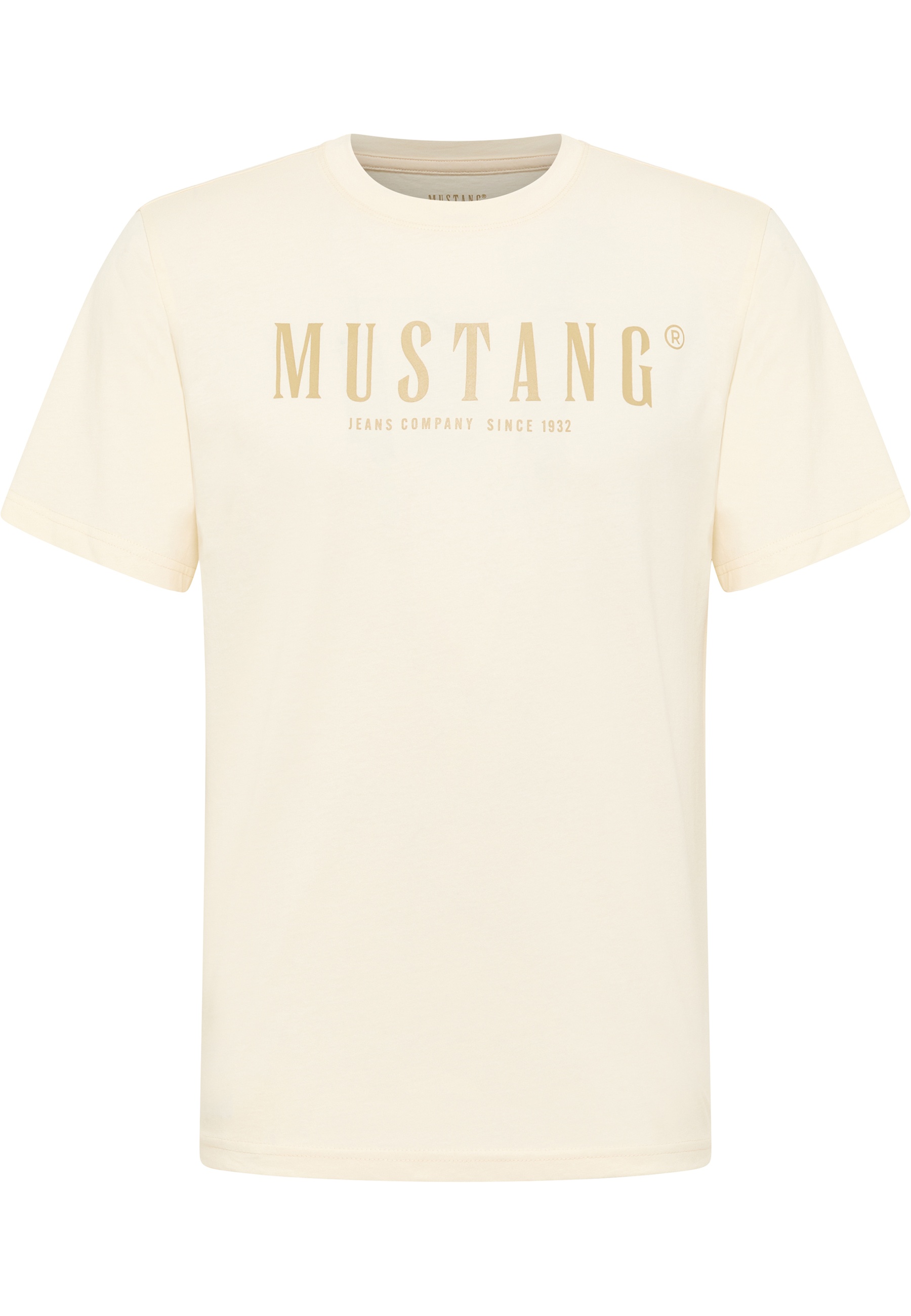 Mustang Herren T-Shirt Style Austin, offwhite