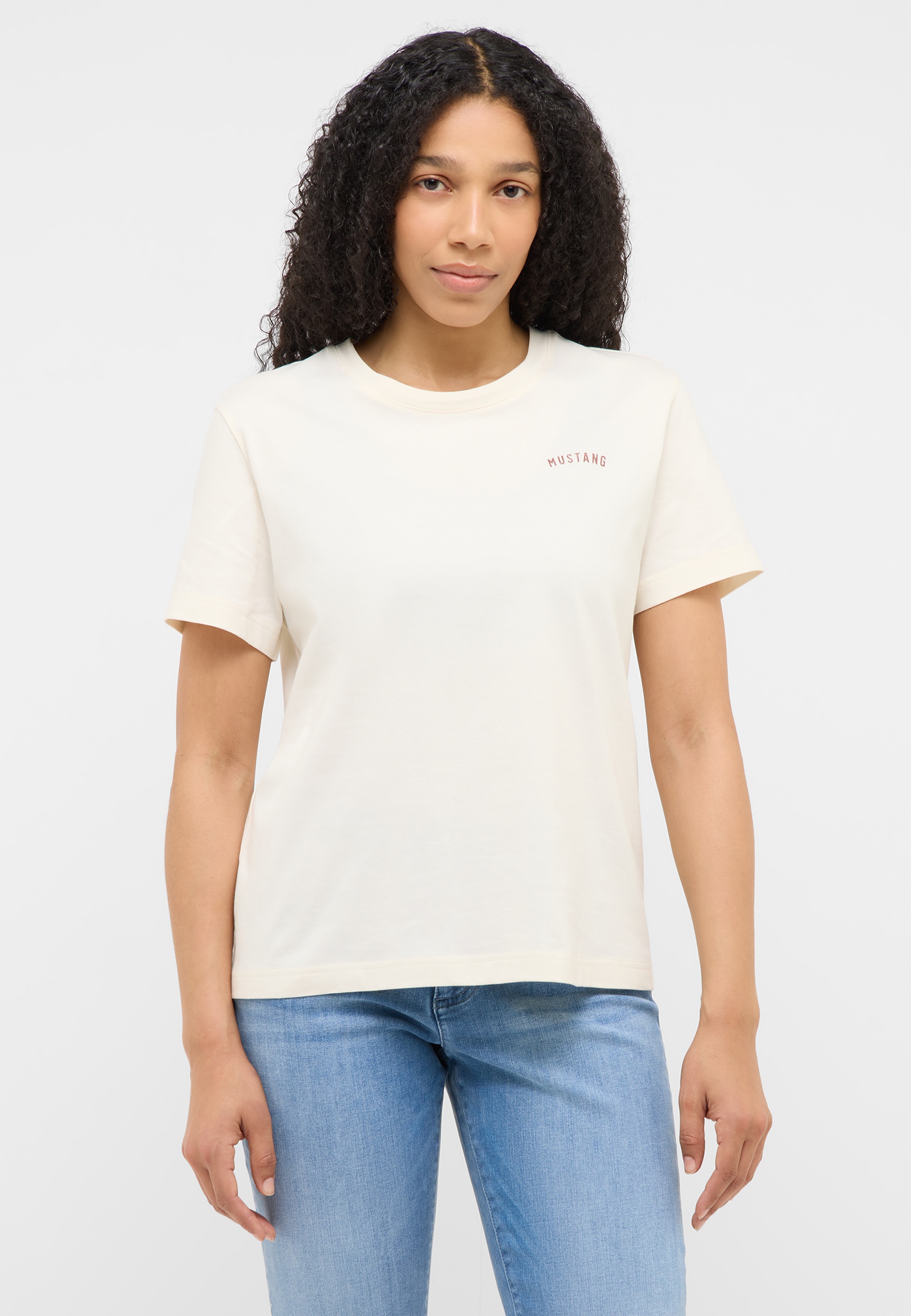 t_shirt, crew_neck, short_sleeve, plain, mustang_logo