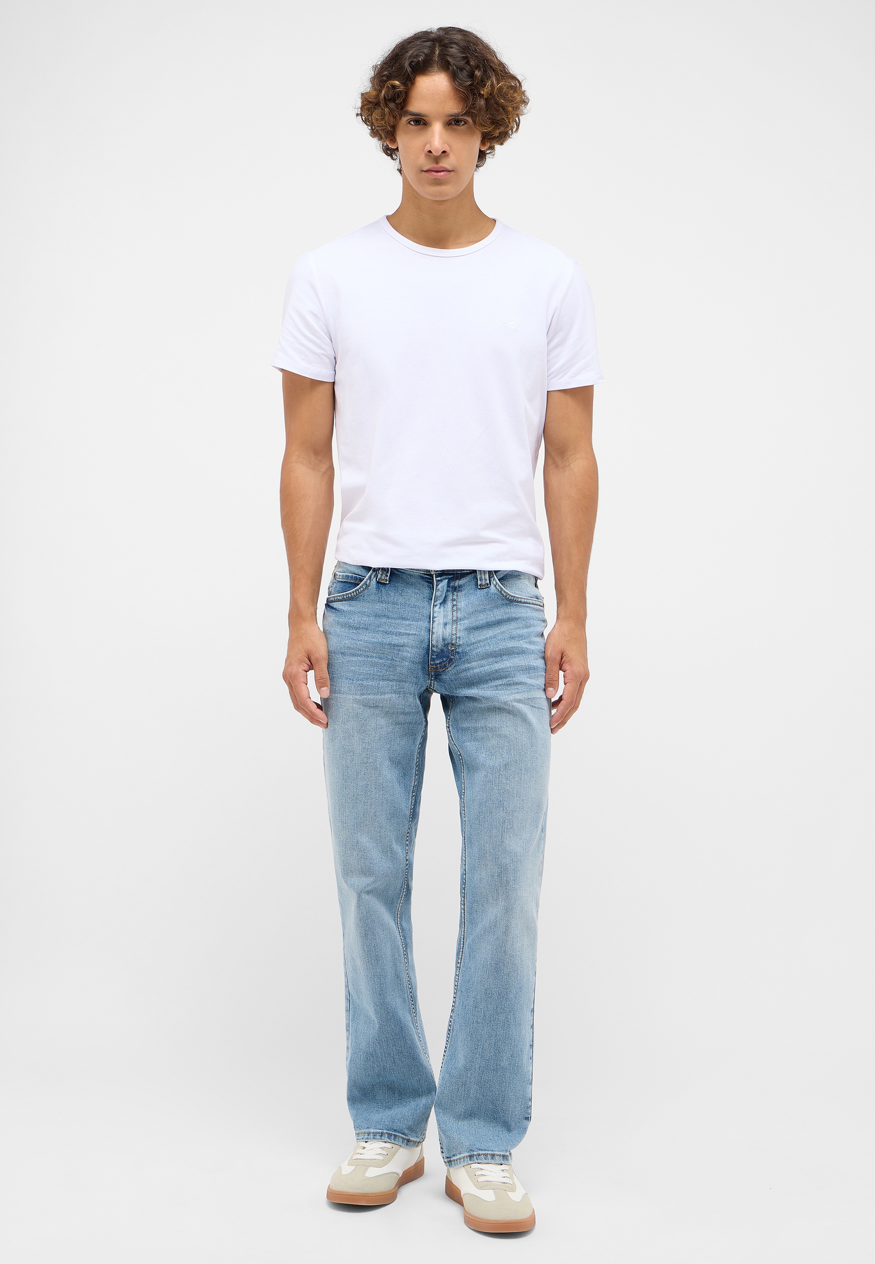 T-Shirt, weiß, Klassik, Kurzarm, Herren