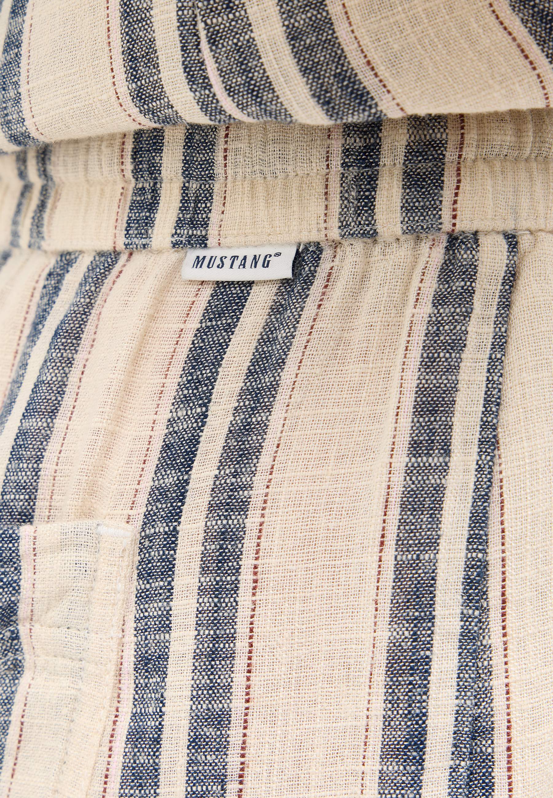 Streifen, Gestreifte Stoffe, Leinen, Beige, Blaue Streifen