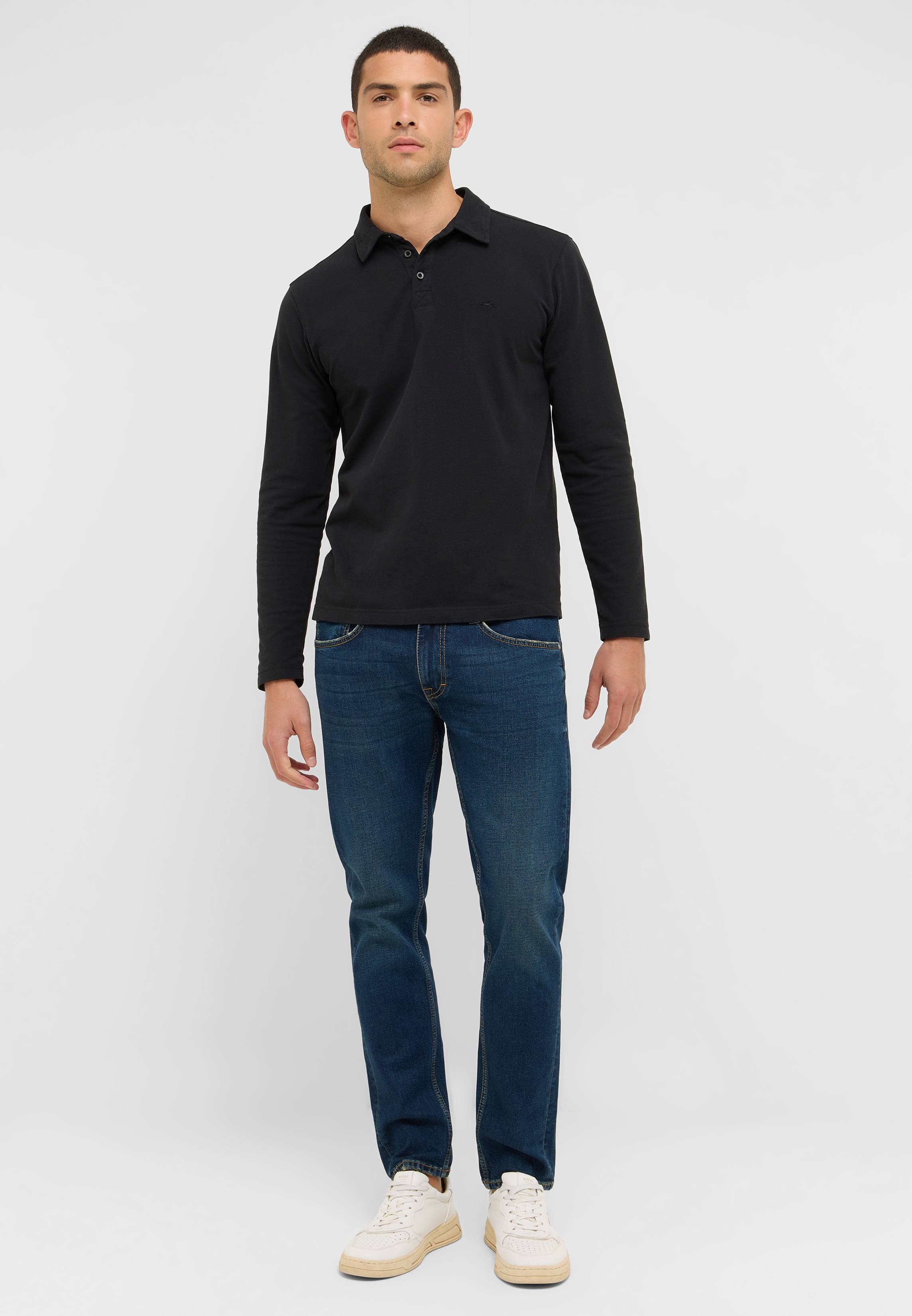Hosen, Langarm, Hemd, Mann, Person
