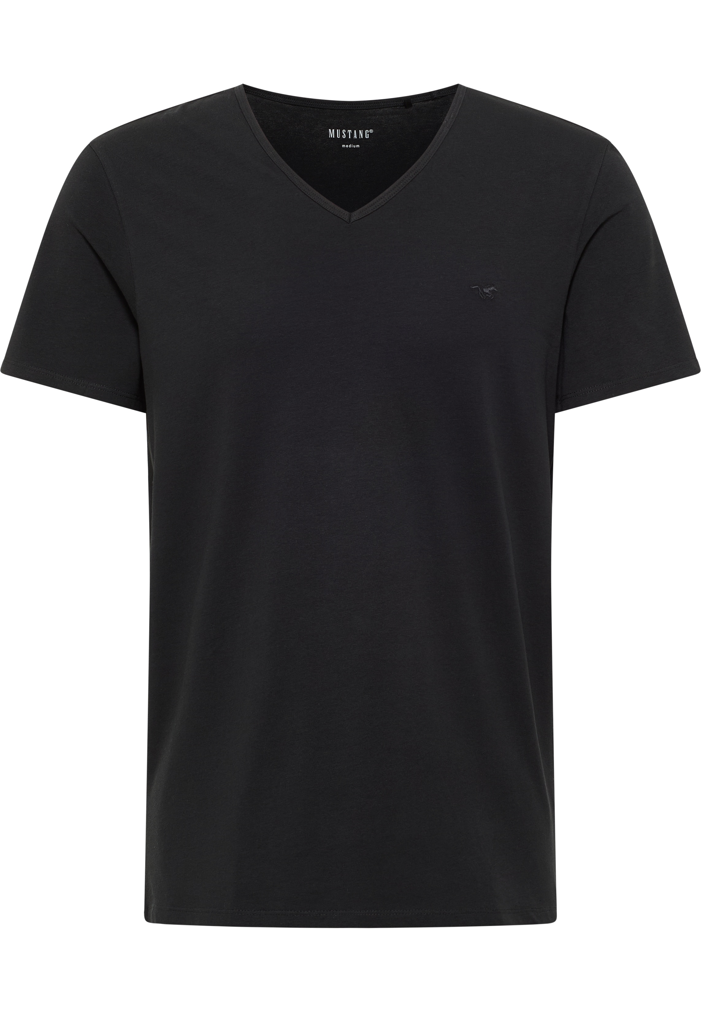 Mustang Herren T-Shirt Style Amado, schwarz