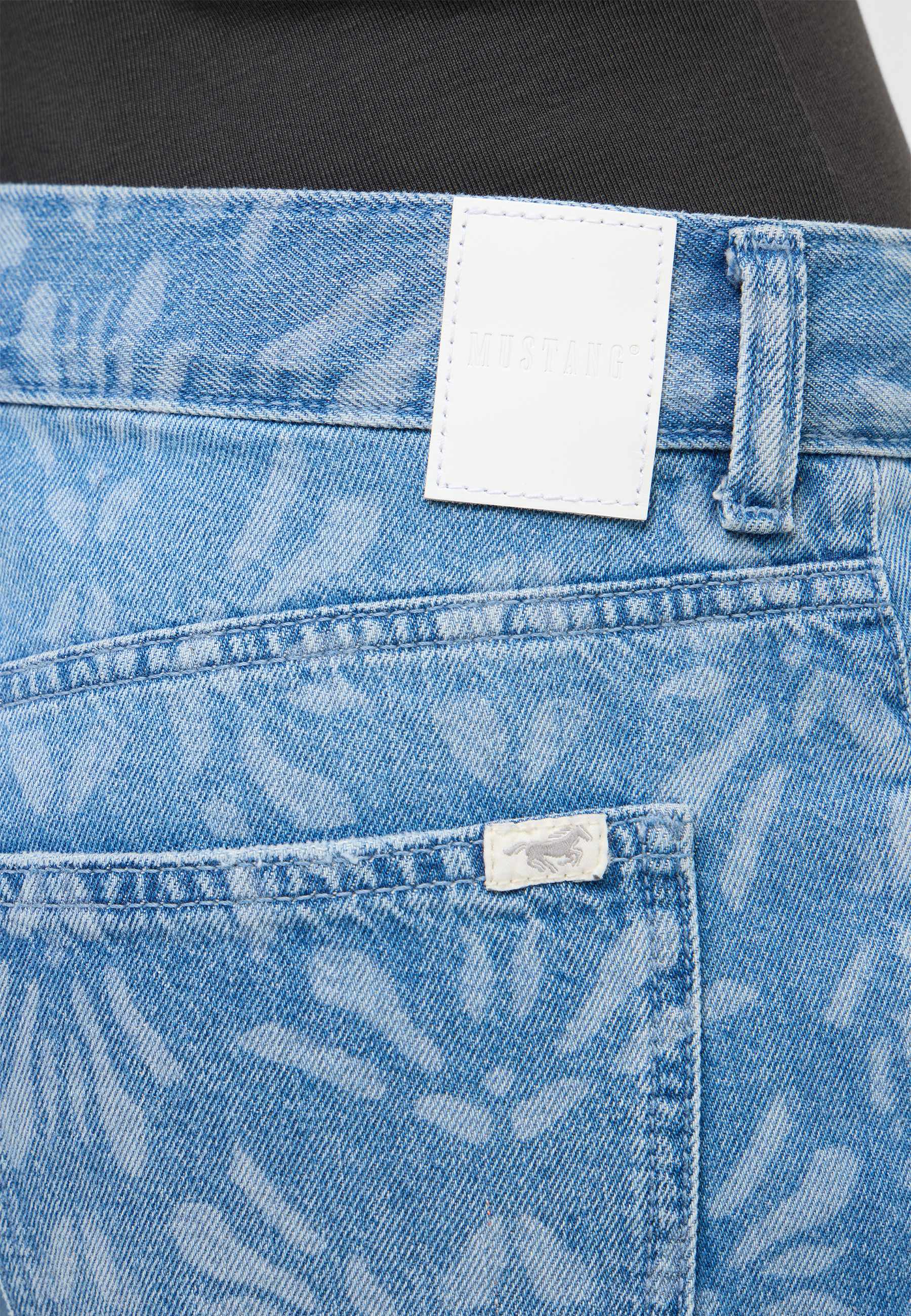 Jeans, Denim, Stoff, Rückseite, Gürtel-Schlaufen