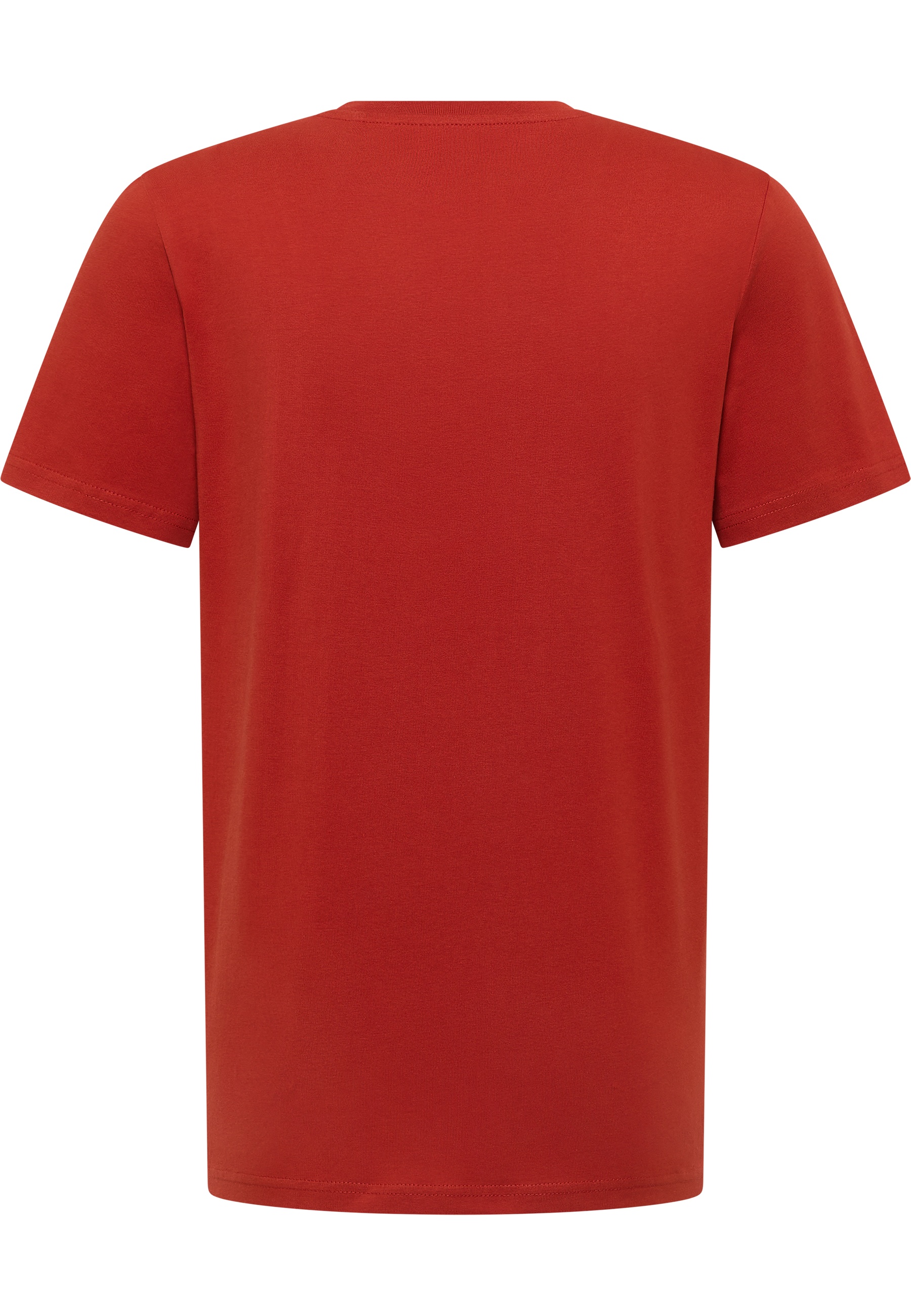 T-Shirt, Kurzarm, Unifarben, Rot, Kleidung