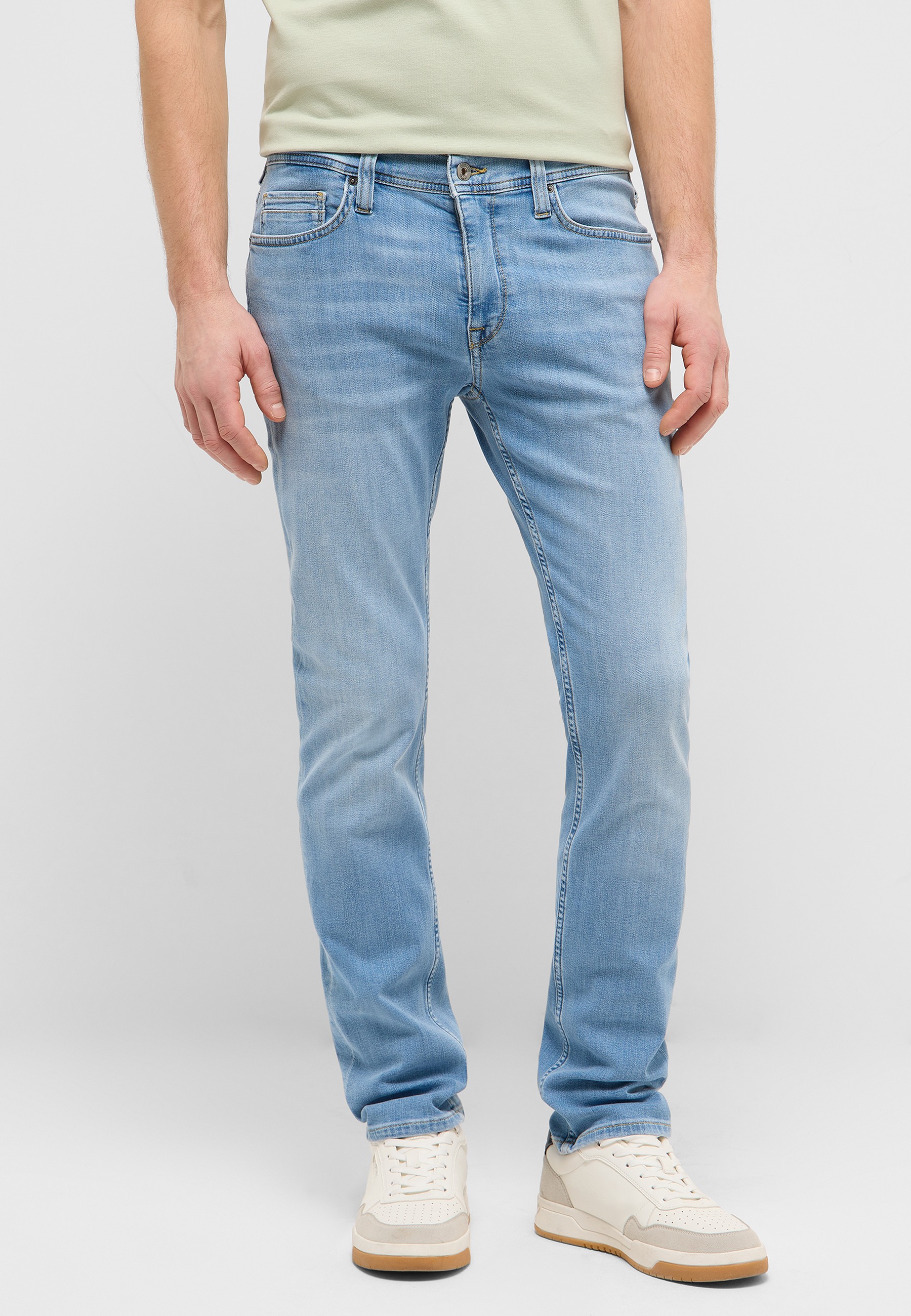 Jeans, Slim fit, Light wash, Five-pocket, Denim pants