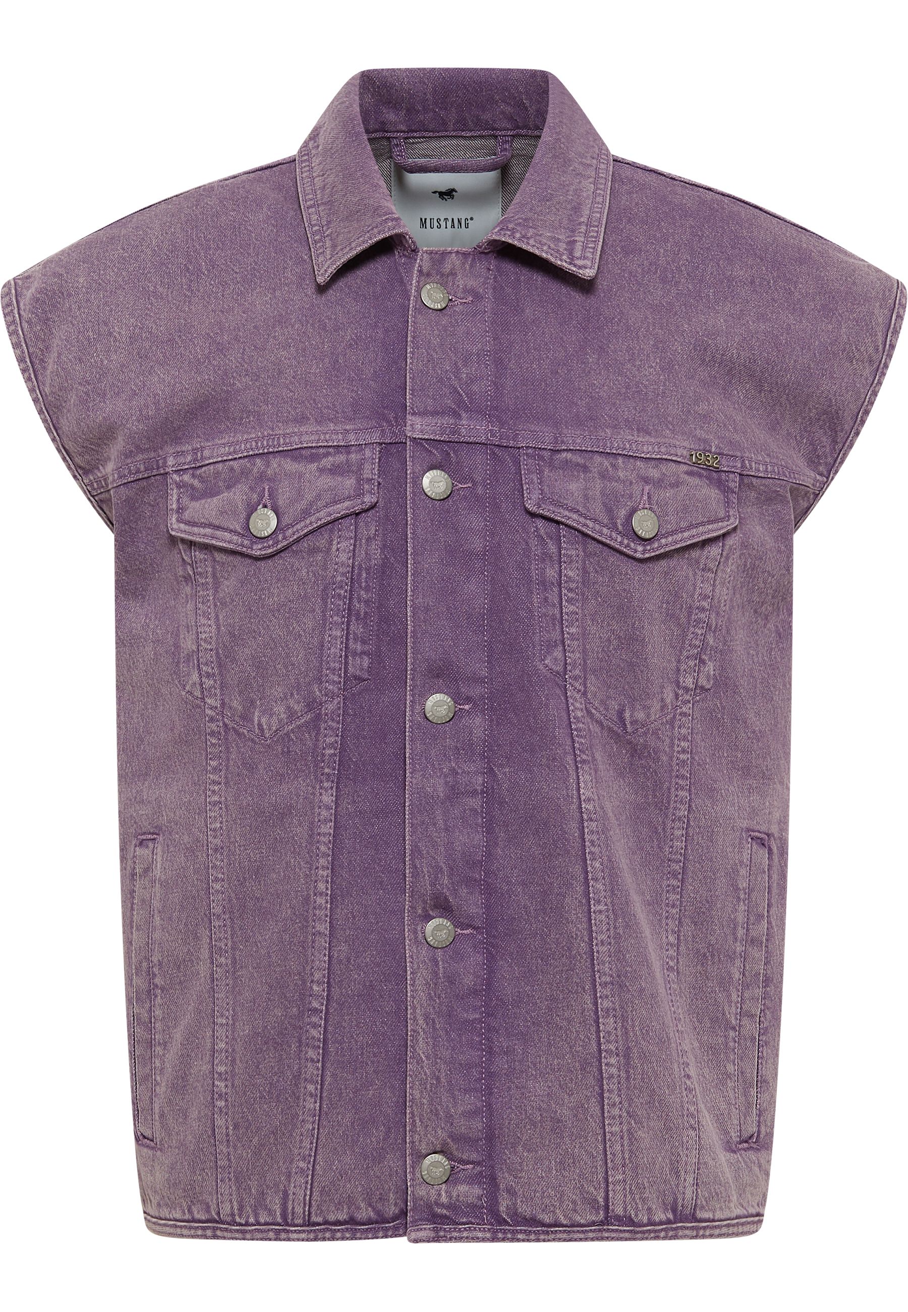 Mustang Herren Weste Style Heede Vest, lila