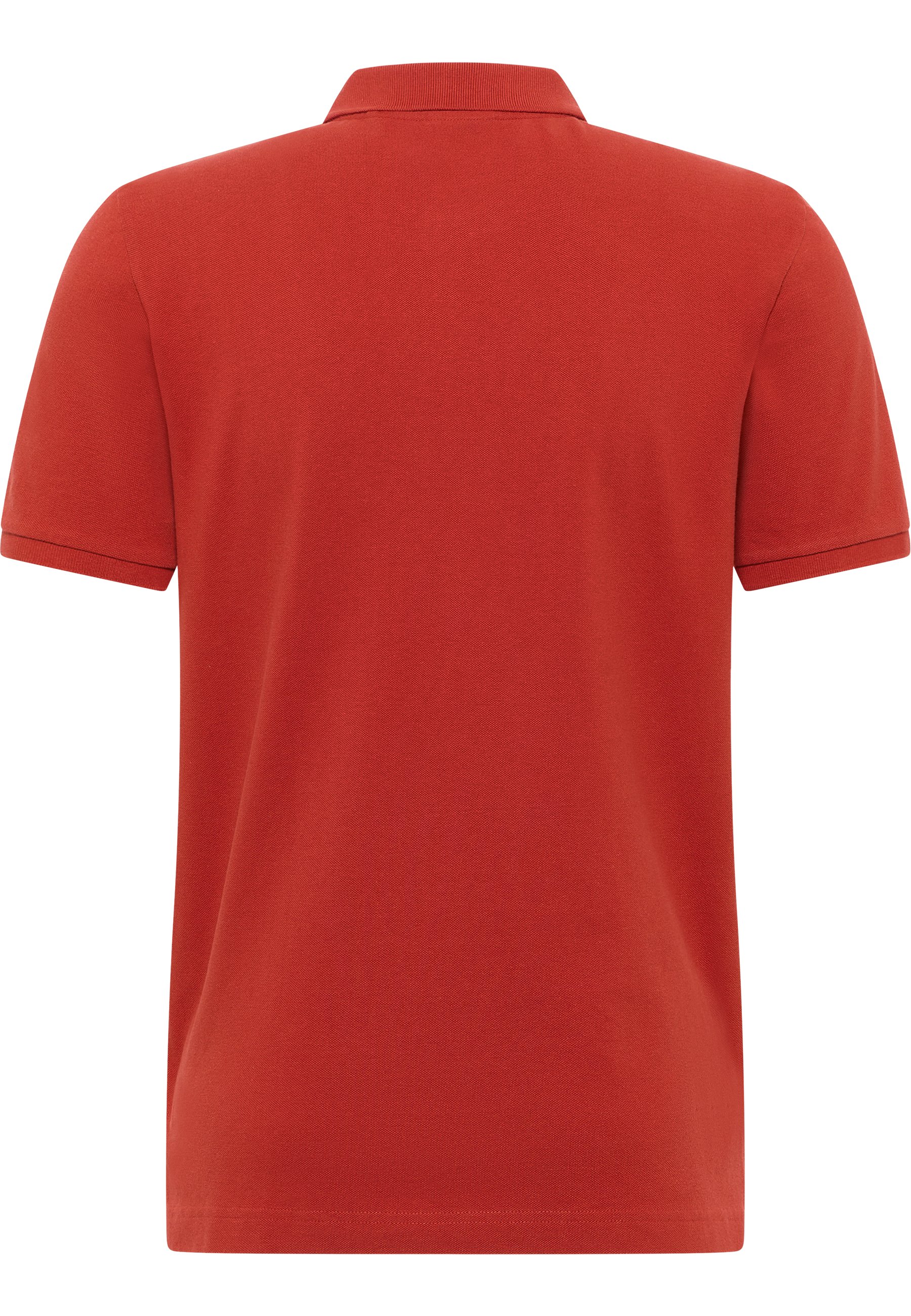 polo-shirt, kurzarm, rot, baumwolle, unifarbig