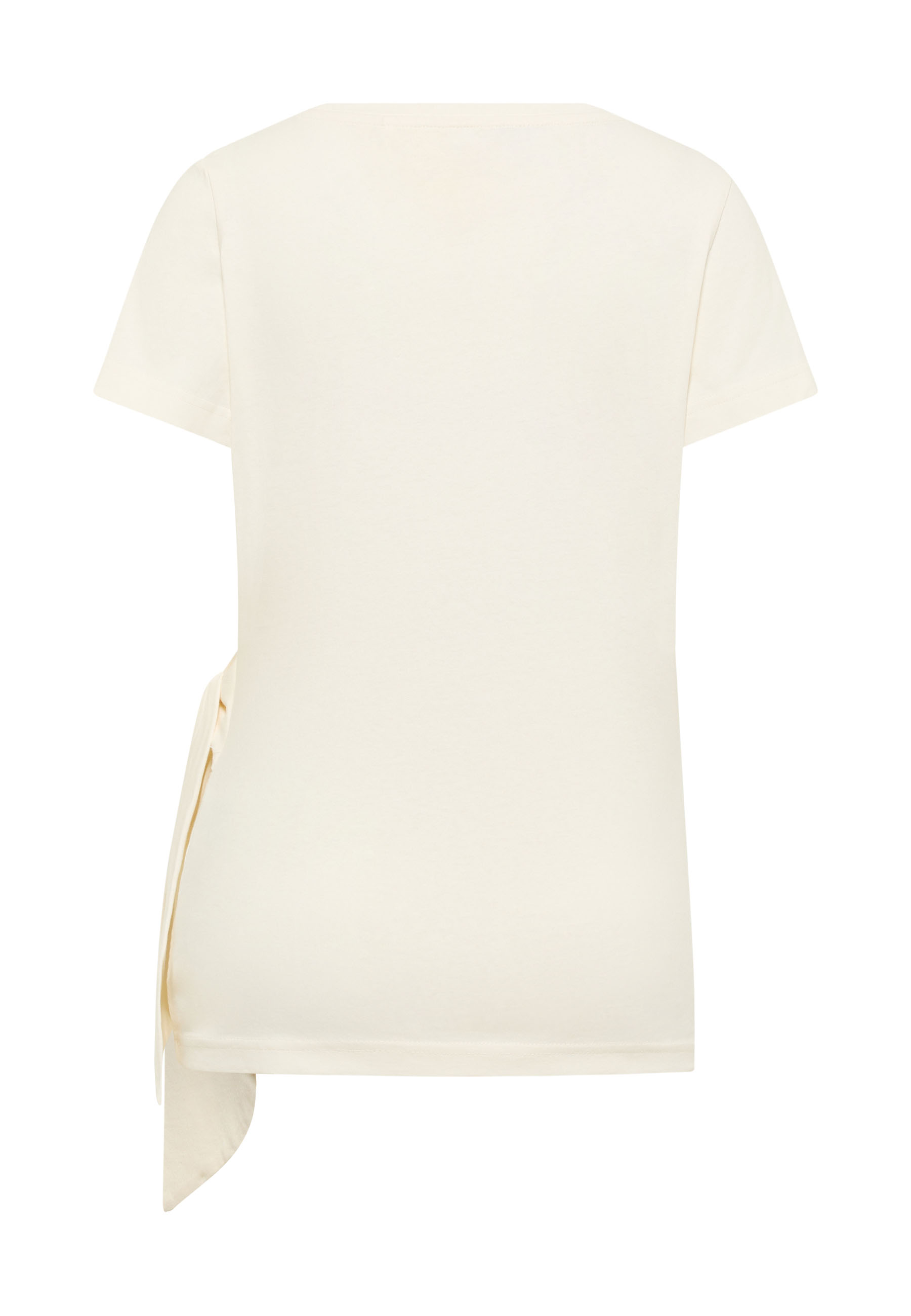 t-shirt, kurzarm, creme, rückseite, Bindeband