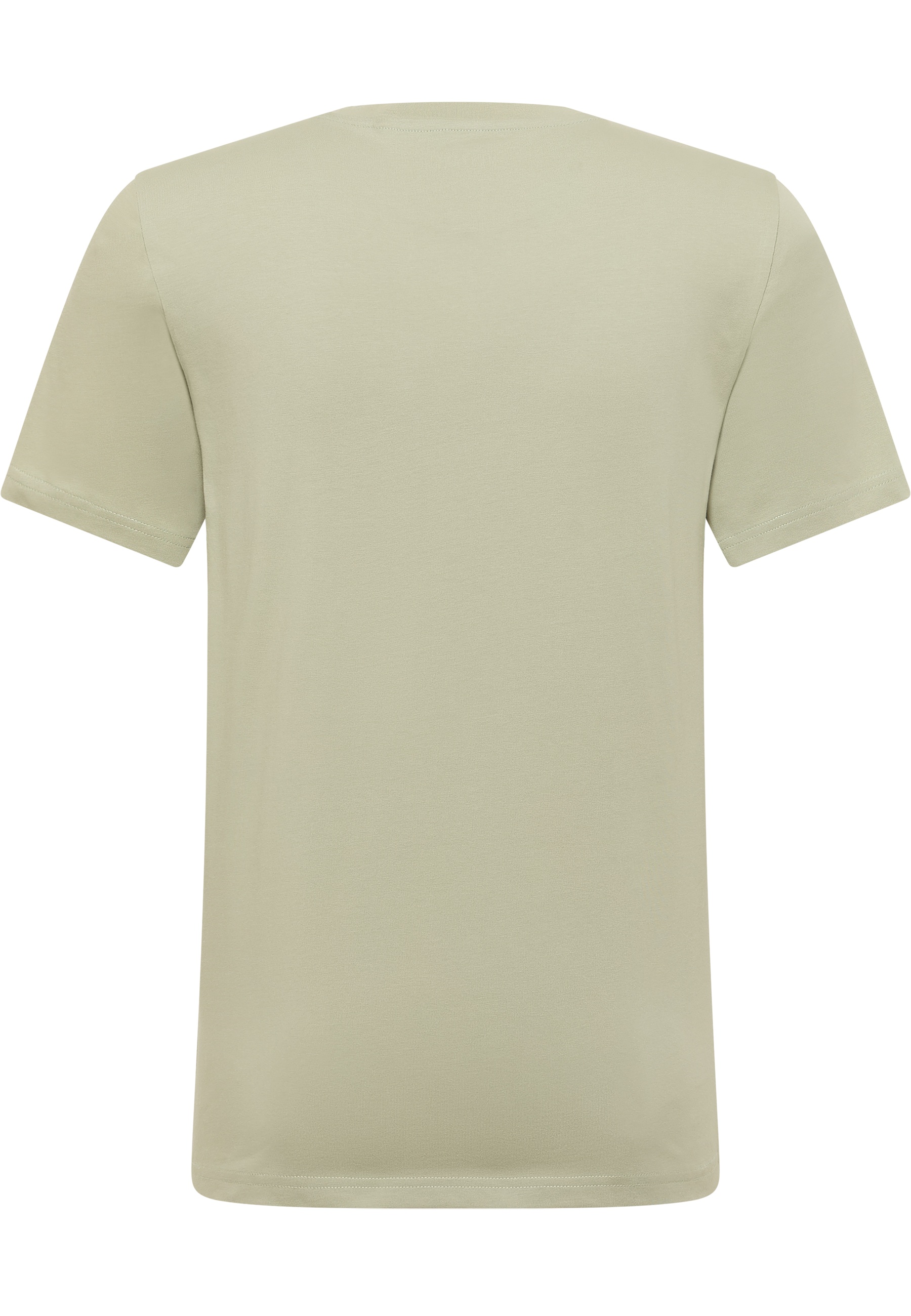 T-Shirt, Kurzarm, Beige, Uni, Baumwolle
