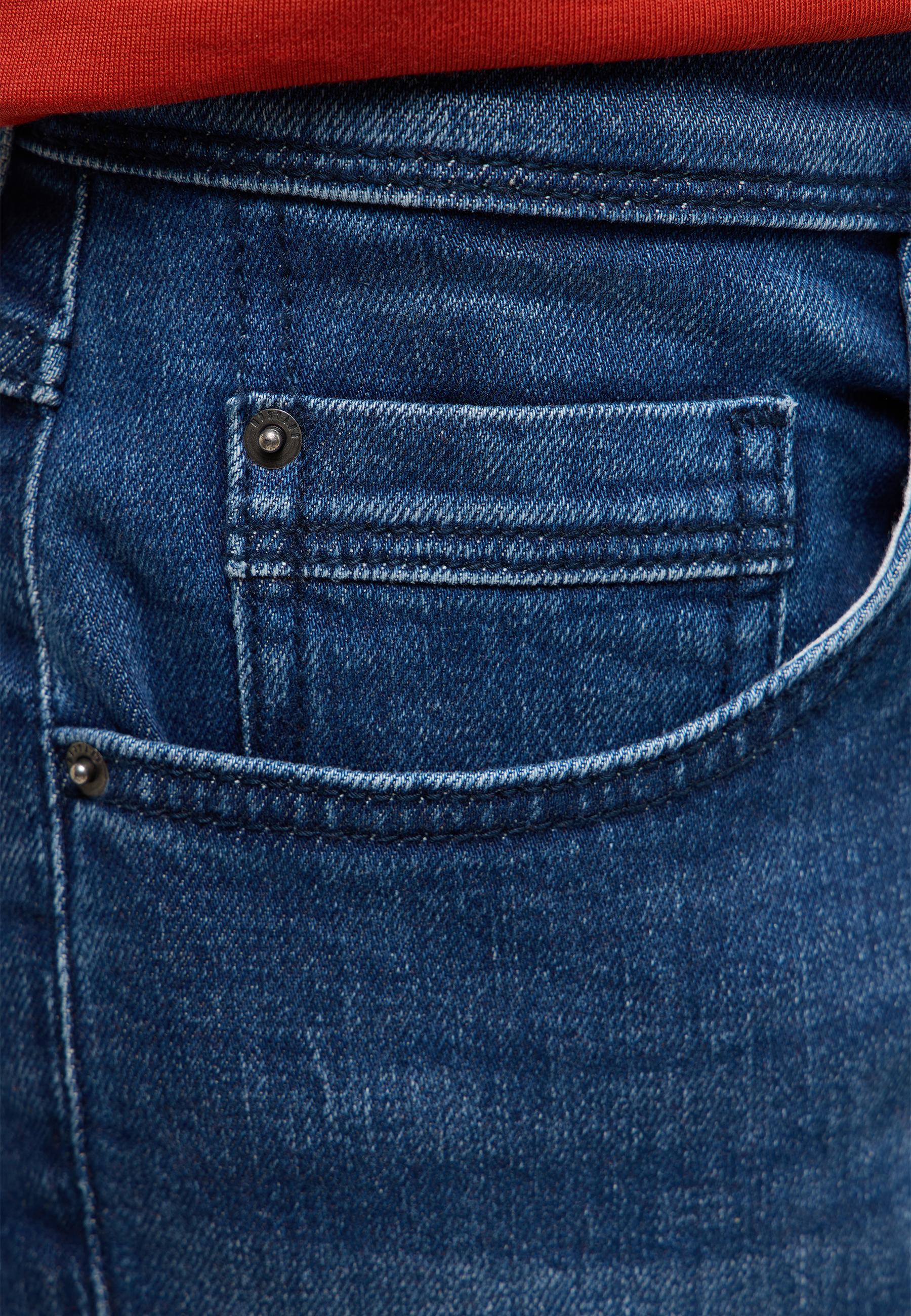 Jeans, Denim, Hosenstoff, Vorderstasche, Nieten