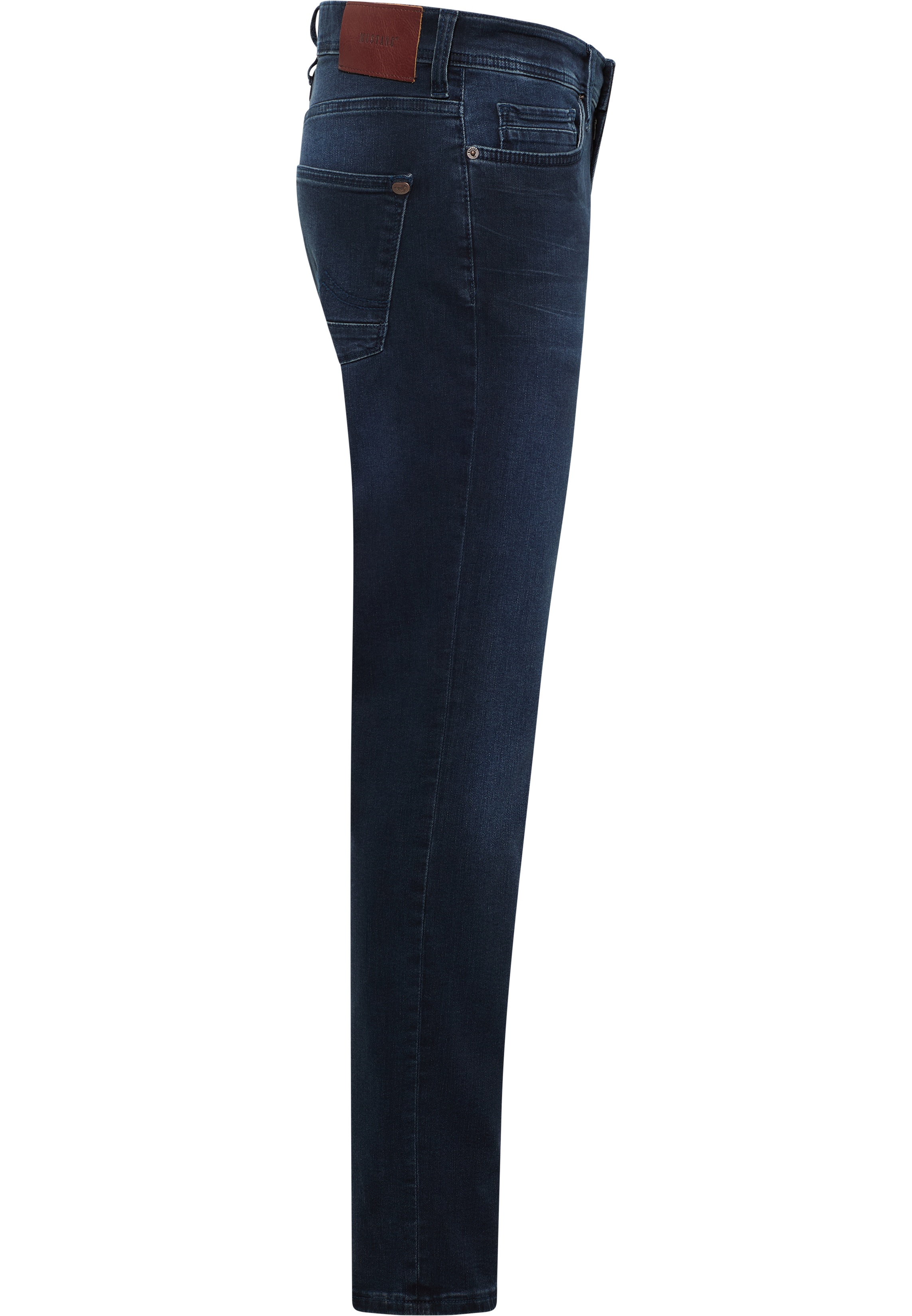 Jeans, Dunkelblau, Straight Leg, Elastisch, Hose