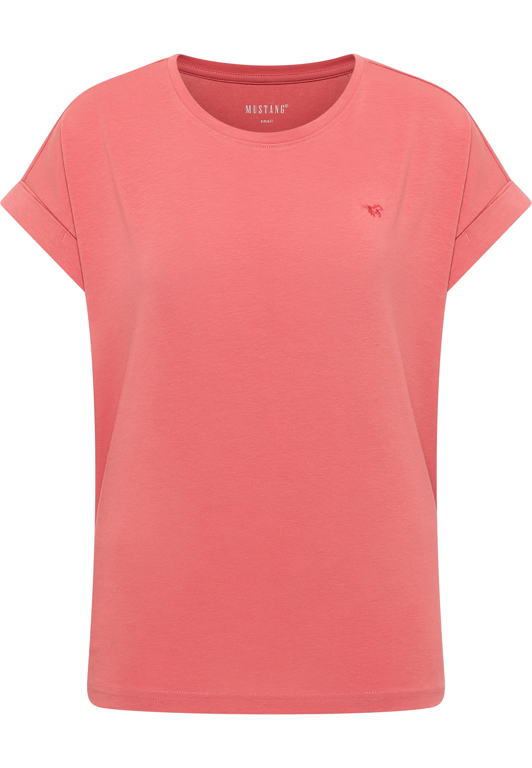 Mustang Damen T-Shirt Style Lesley, rosa