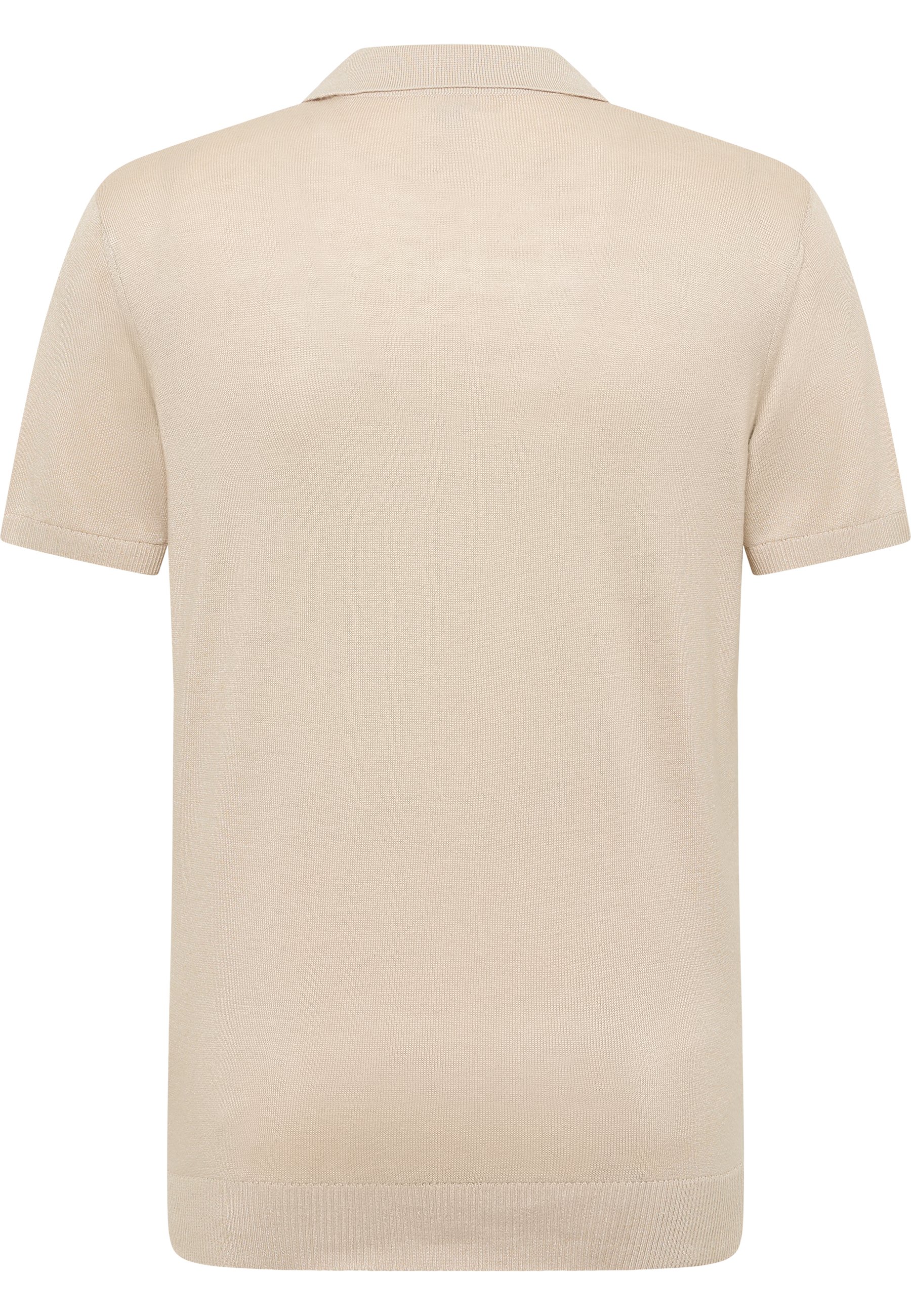 polohem, beige, kurzarm, strick, Rückseite