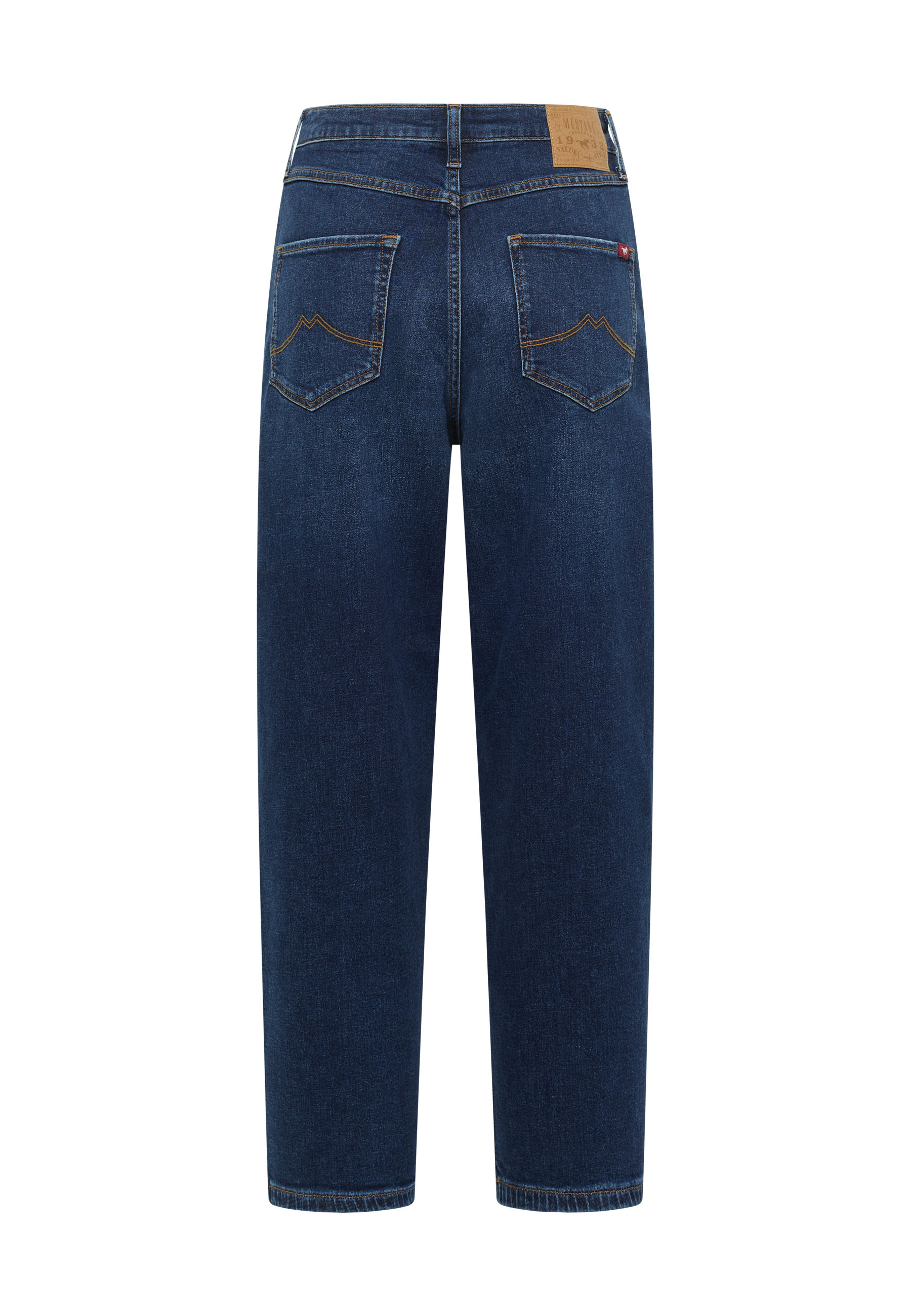 jeans, Denim, Hintertaschen, gerade Beinform, Indigo Blau