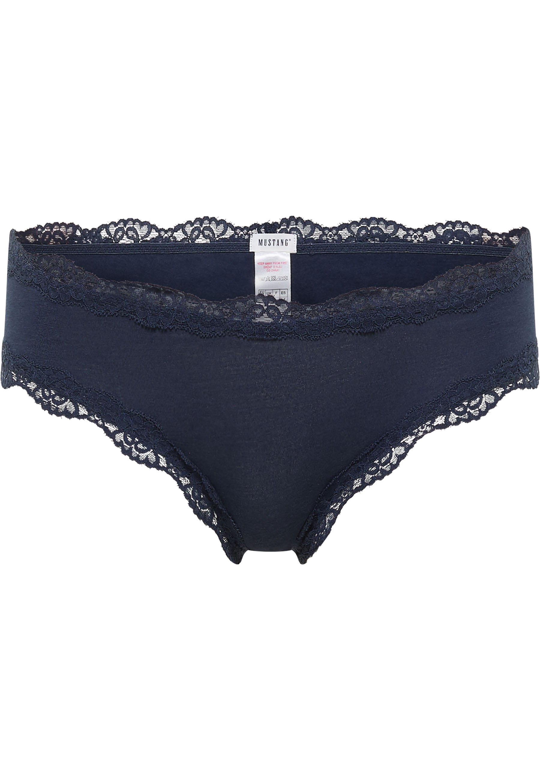 Unterwäsche, Slip, Lace trim, Navy, Höschen