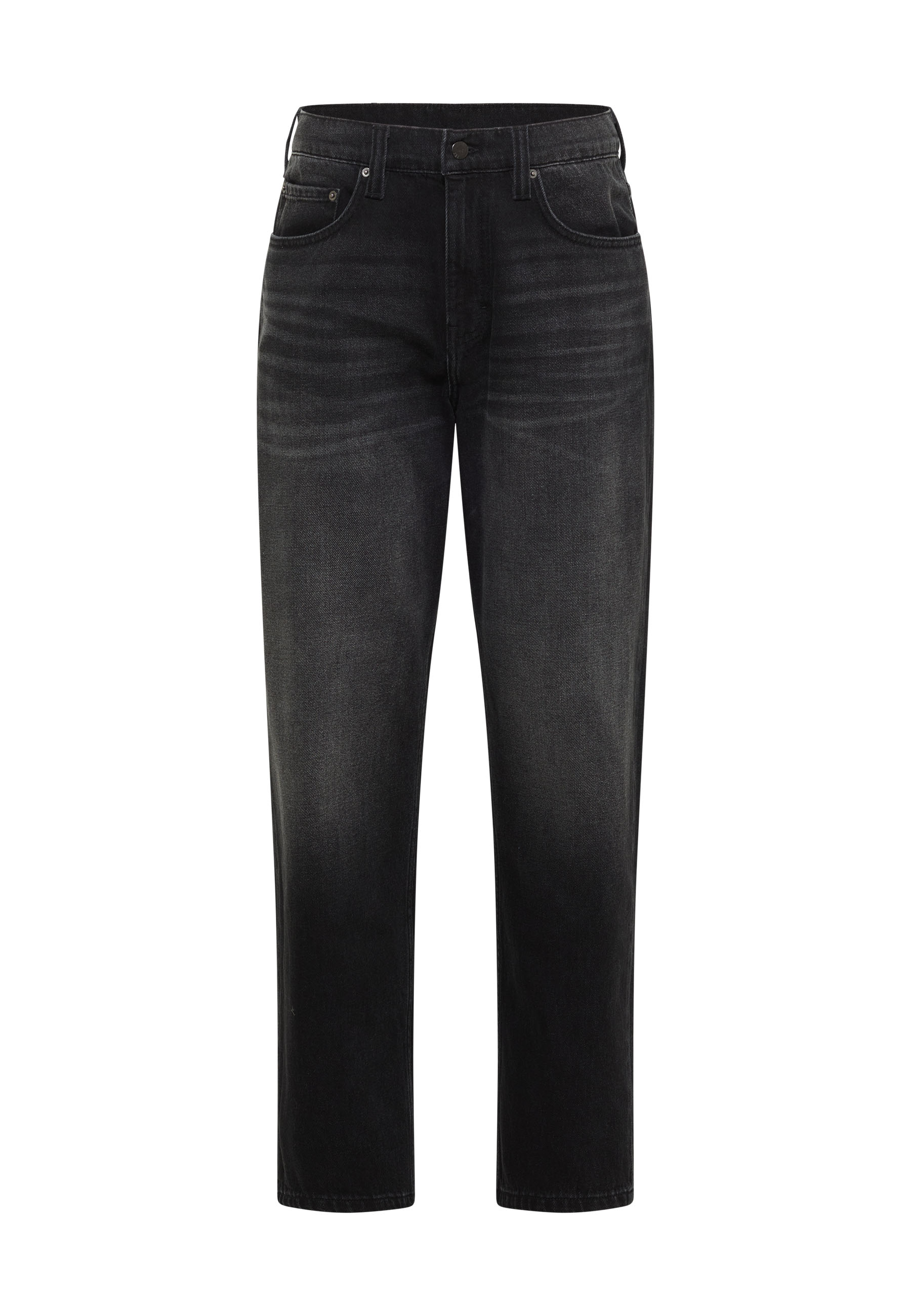 Jeans, Denim, Straight leg, Dunkle Waschung, Vorne Taschen