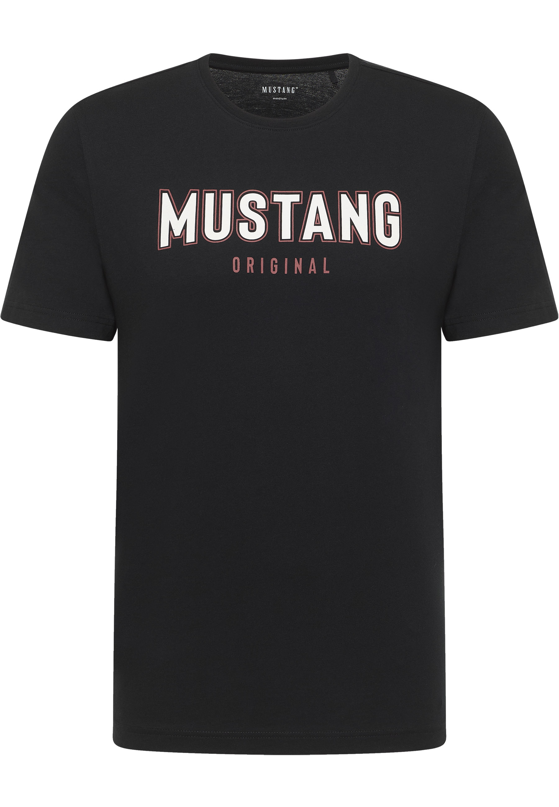 Mustang Herren T-Shirt Style Alex, schwarz