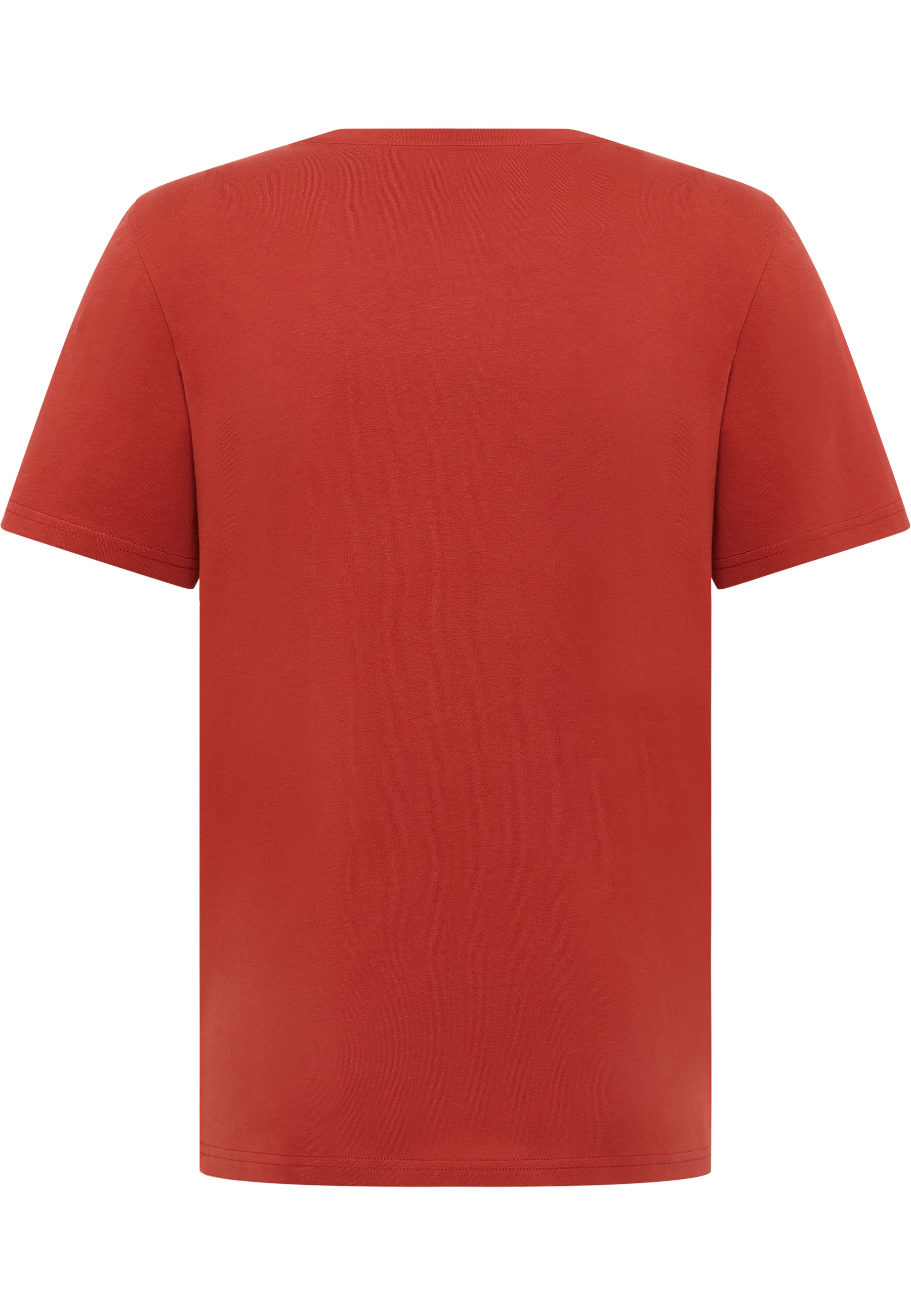T-Shirt, Rückenansicht, Kurzarm, Unifarben, Rot