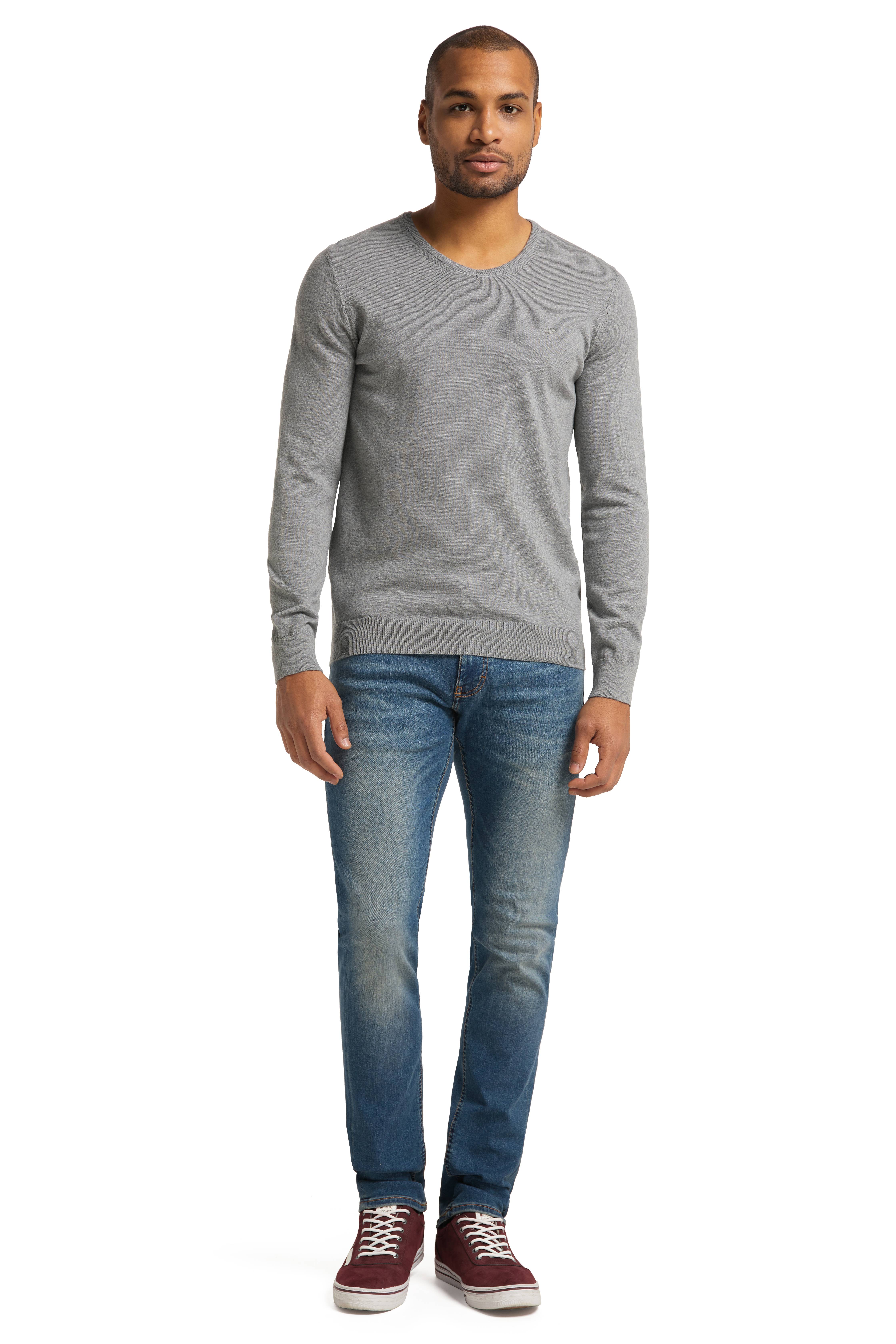 Langarmpullover Basic V-Neck Jumper