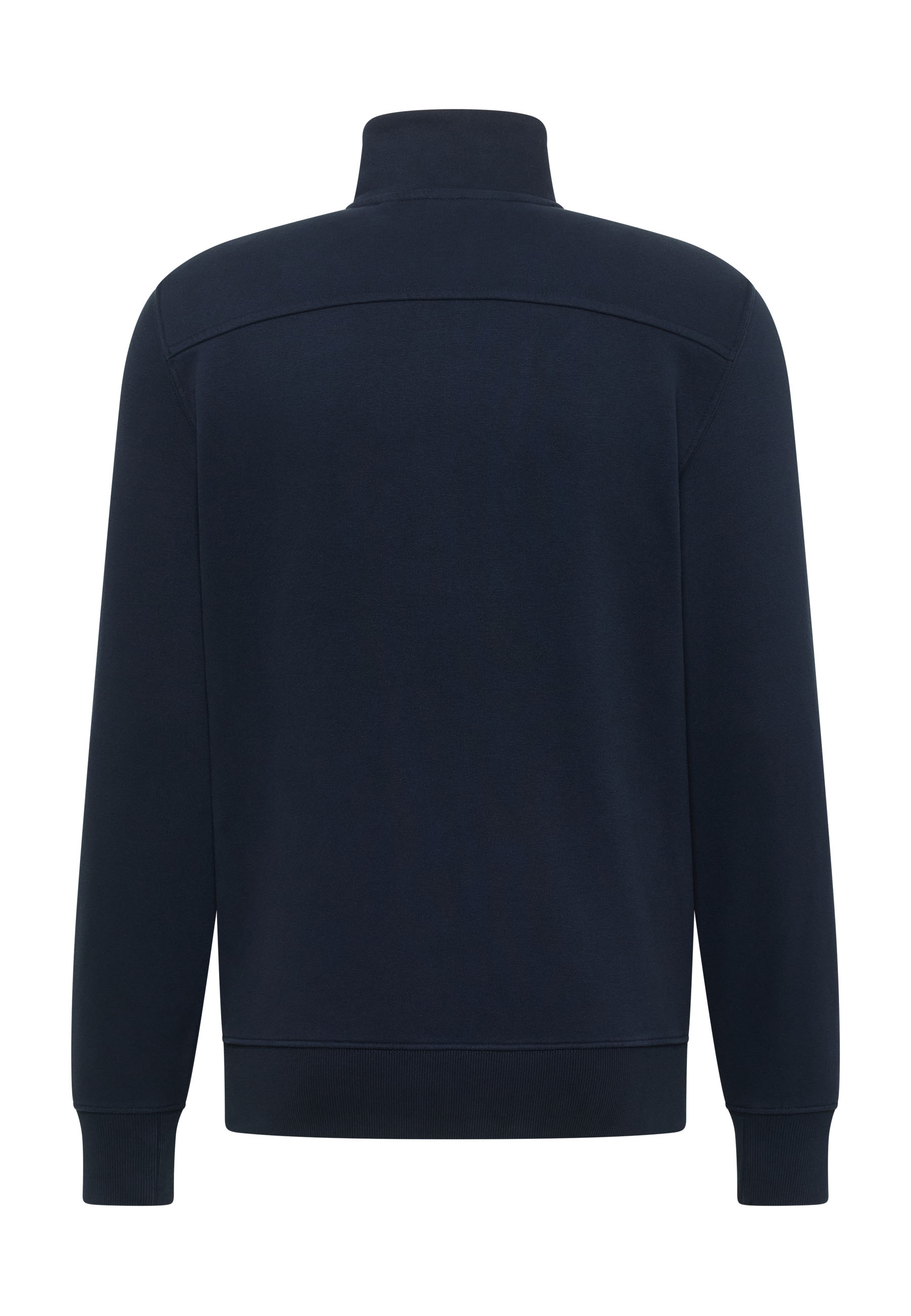 Navyjacke, Rückenansicht Sweatshirt, Langarm, Rippbündchen, Uni Farbe