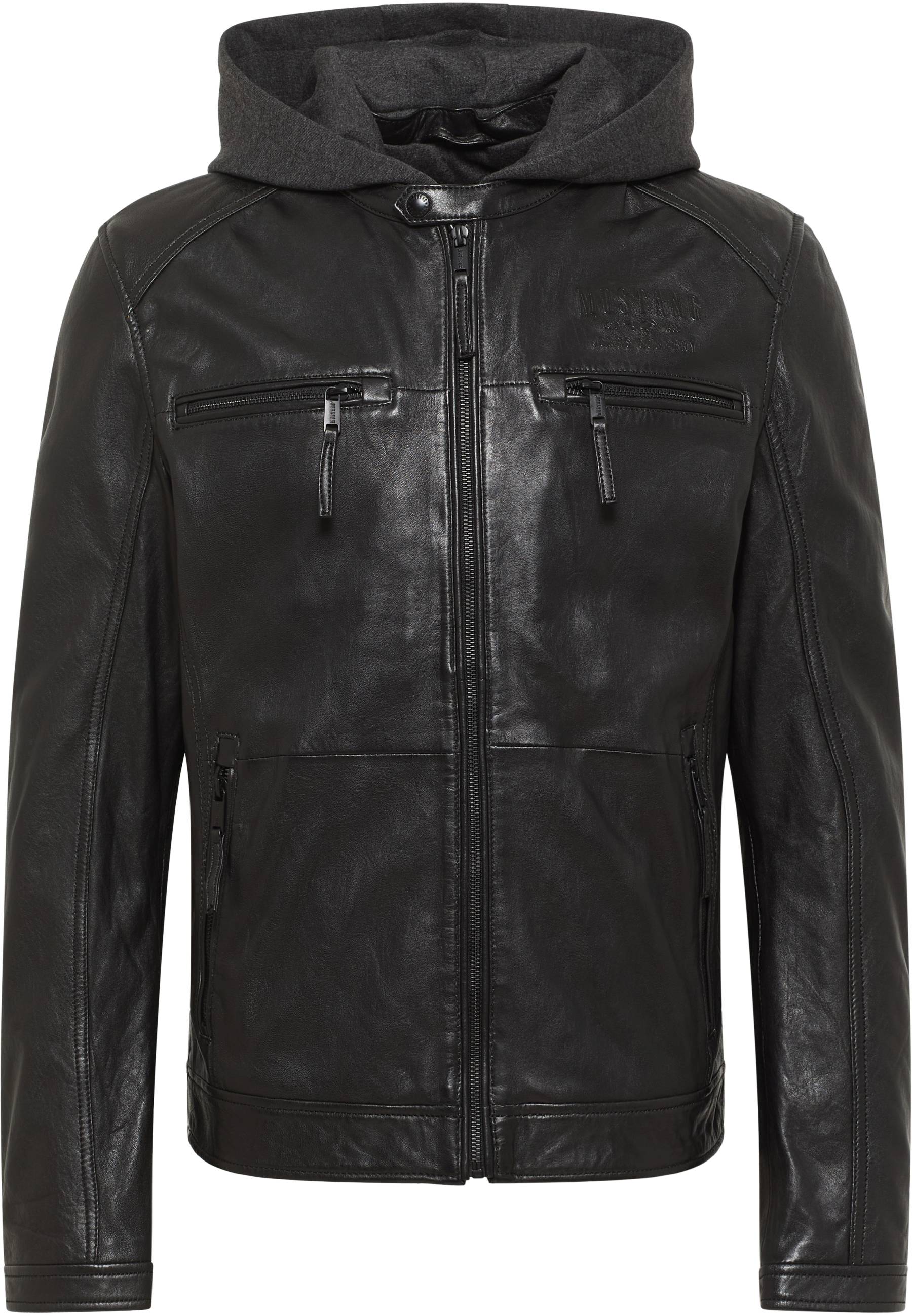 Bekleidung, Mantel, Jacke, Kapuzenpulli, Jacke aus Leder