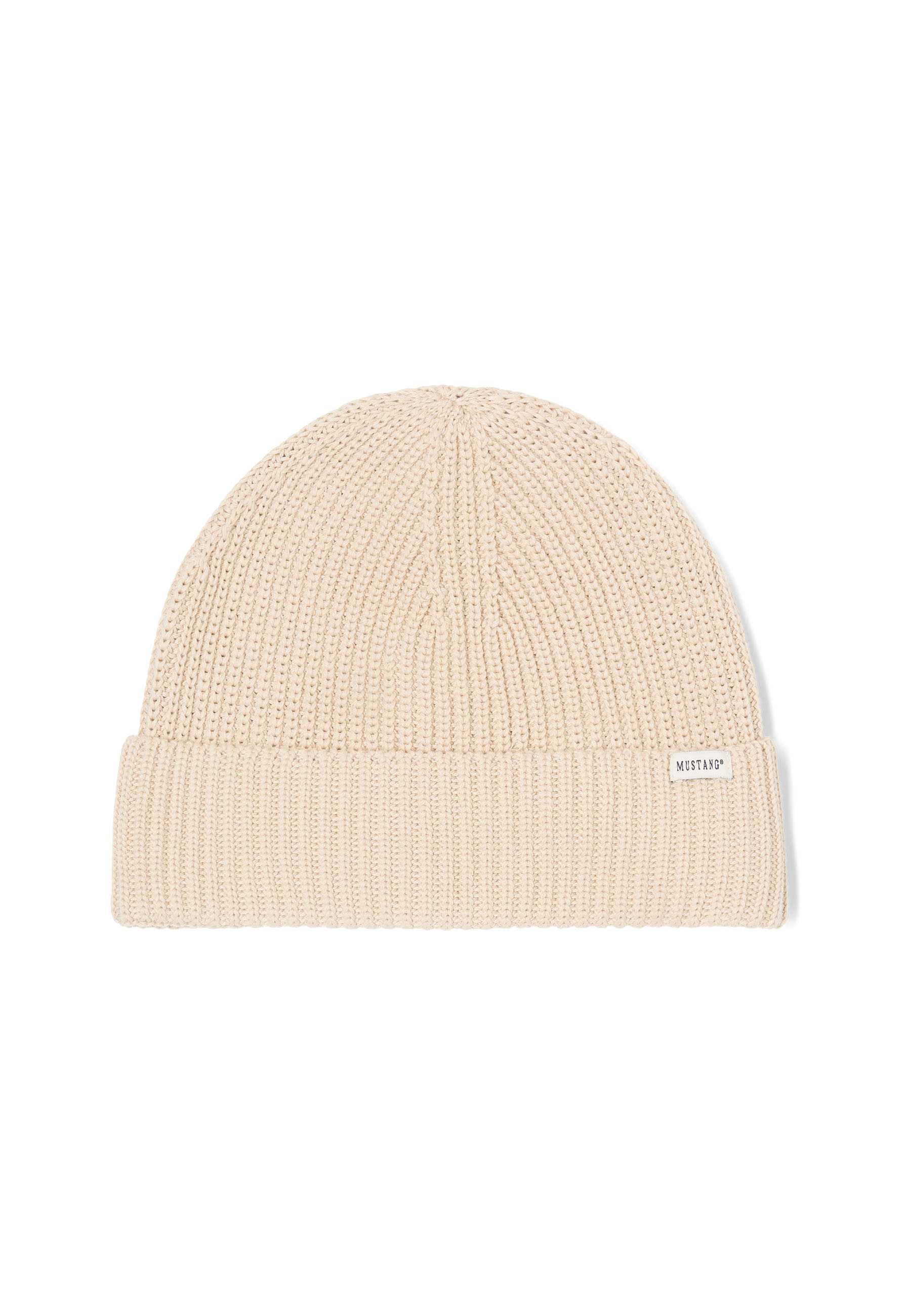 Mütze, Beanie, Strick, Kremfarben, Kabelstrick