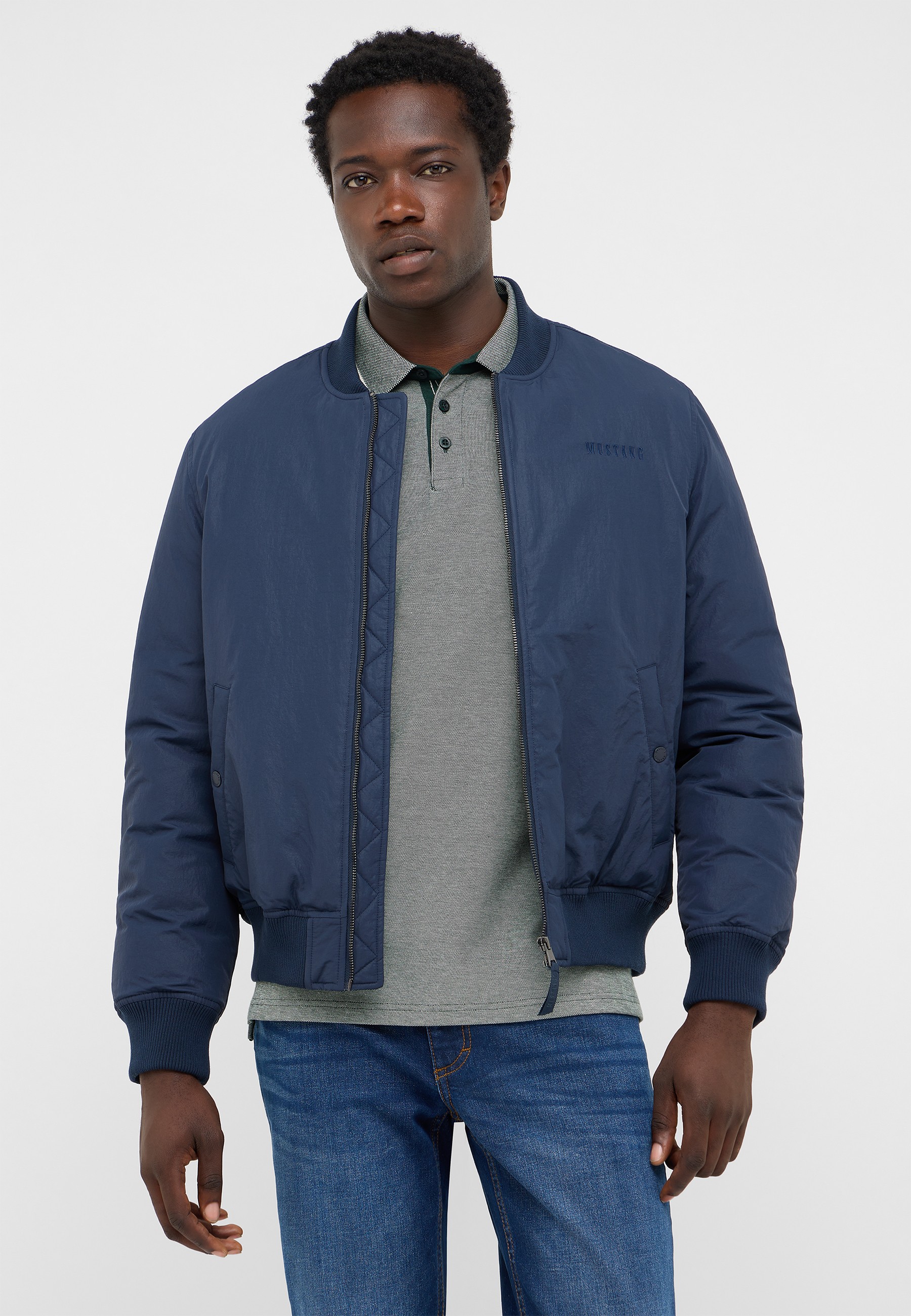 jacke, blouson, navy, puffer, reissverschluss